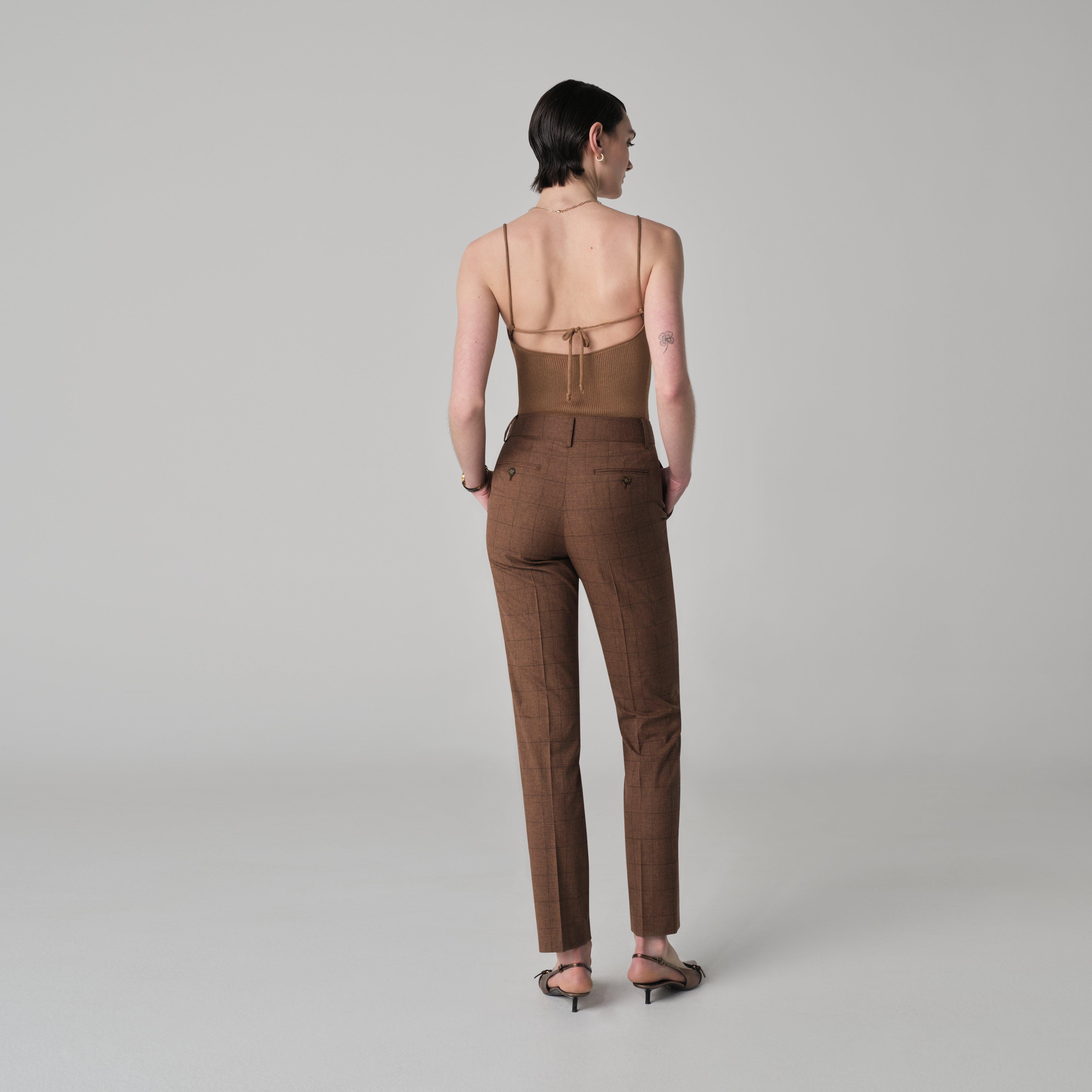 Product thumbnail 2 Brown pants women - Montella Checked Design from Seasonal Indochino Collection