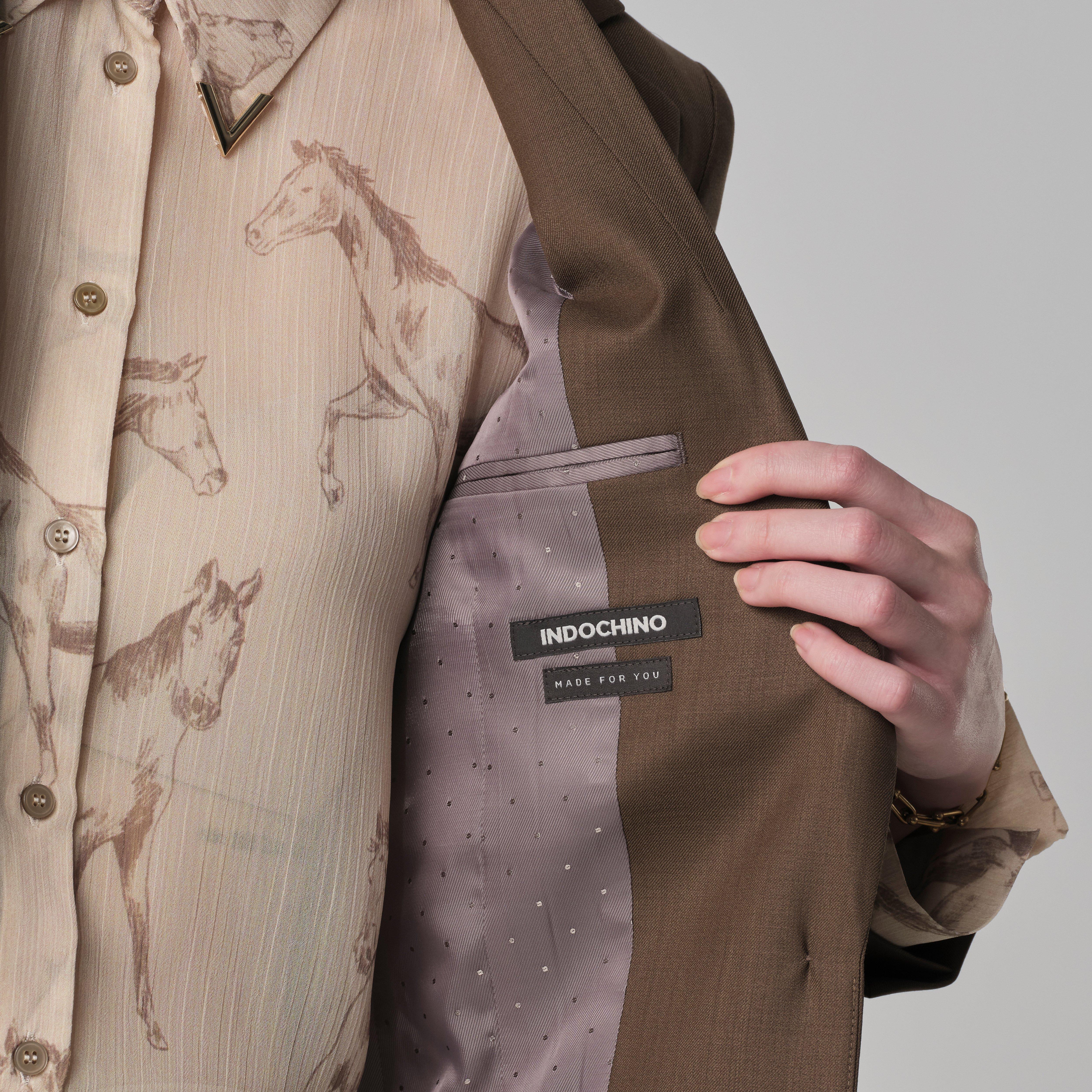 Product thumbnail 5 Brown suit women - Odell Solid Design from Spring / Summer Indochino Collection