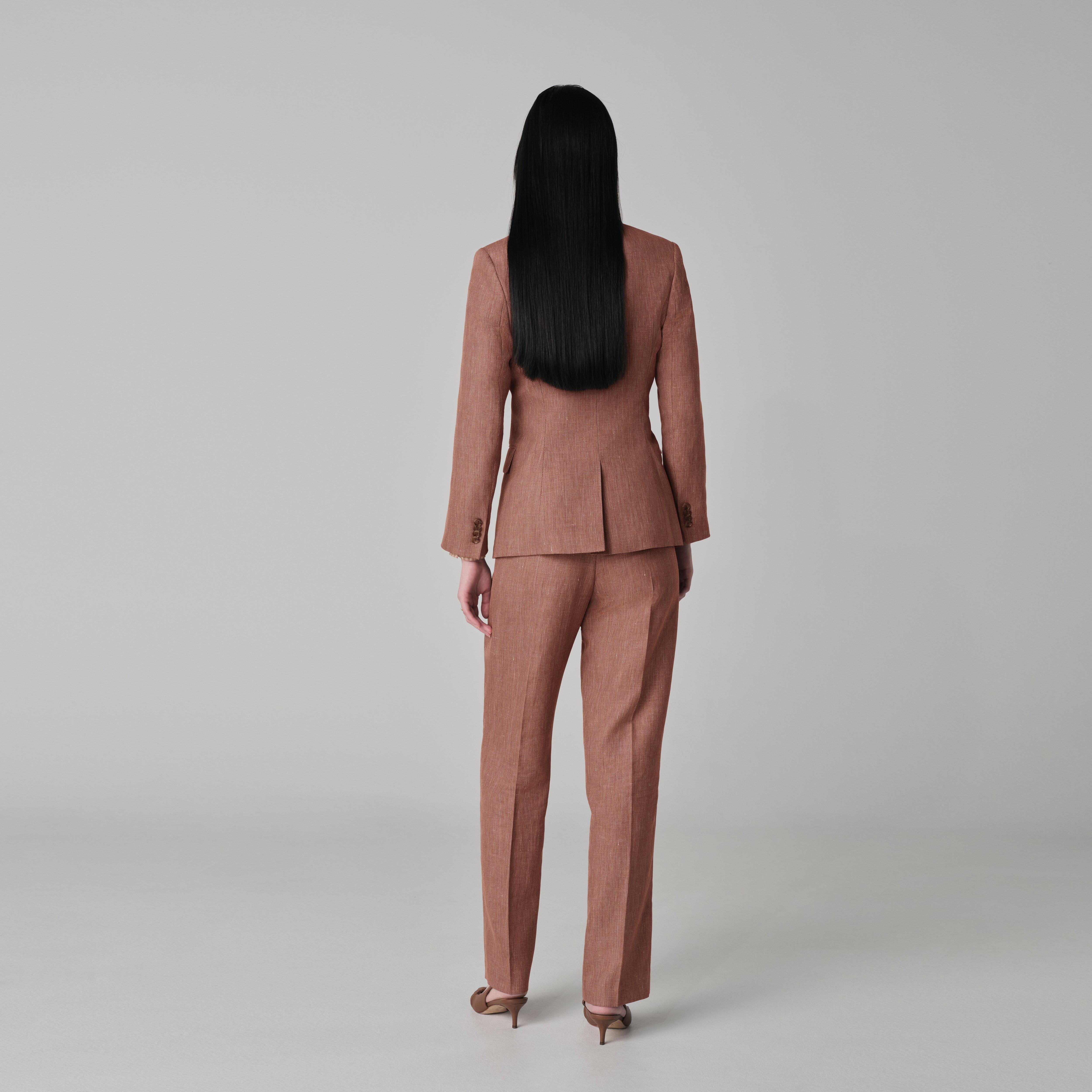 Product thumbnail 2 Orange blazer women - Outwell Plaid Design from Spring / Summer Indochino Collection