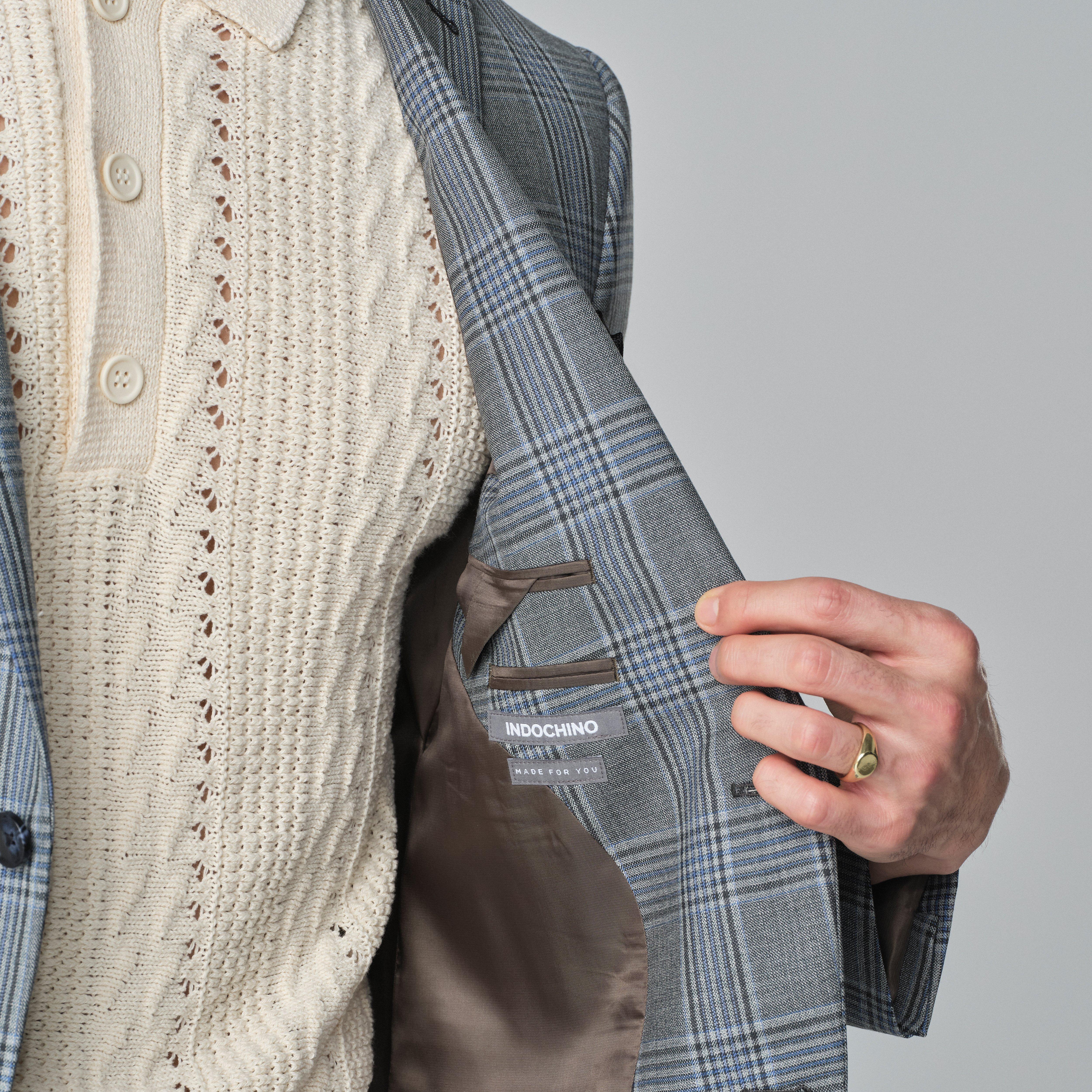 Product thumbnail 3 Green blazer - Quadring Checked Design from Spring / Summer Indochino Collection