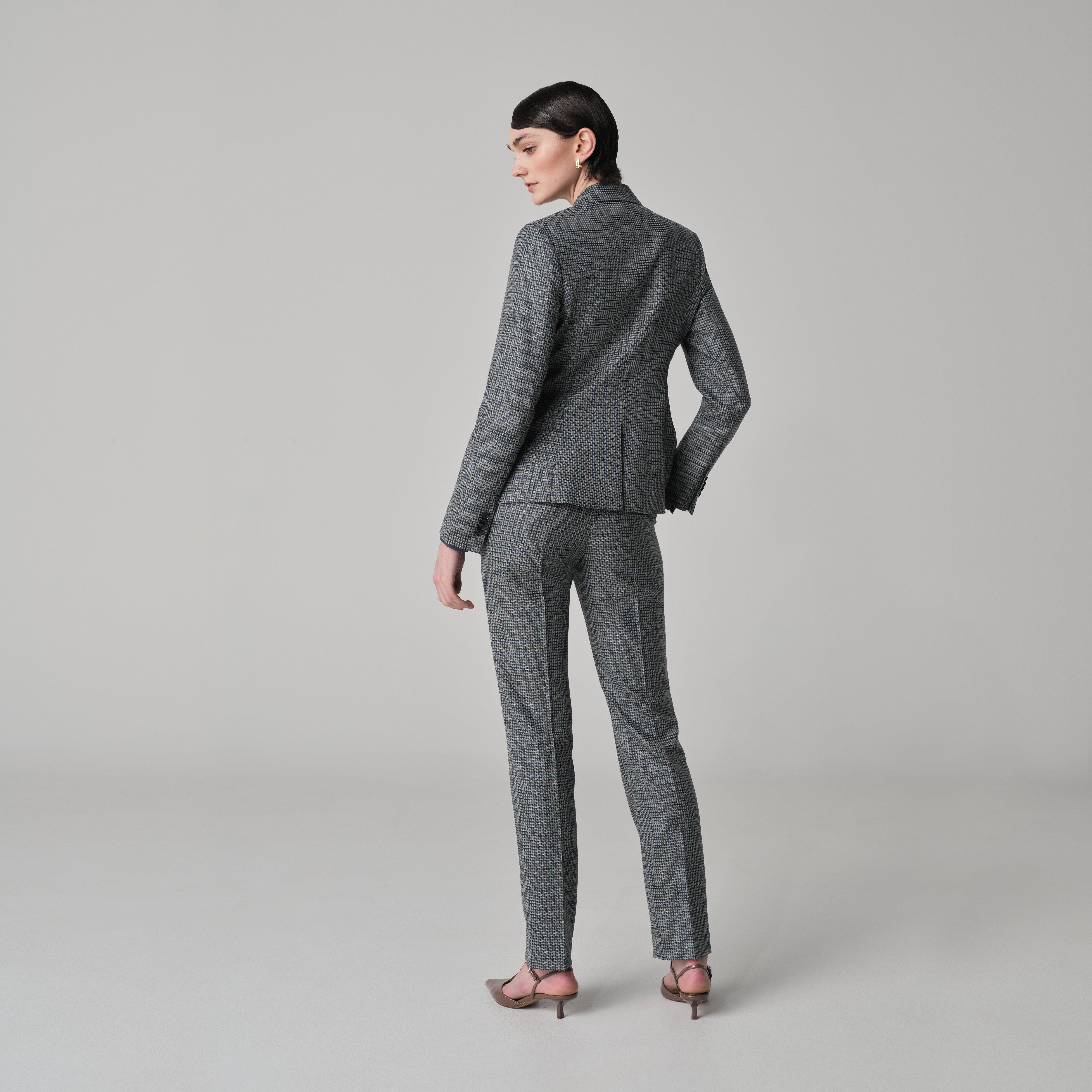 Product thumbnail 2 Green blazer women - Quadring Houndstooth Design from Spring / Summer Indochino Collection