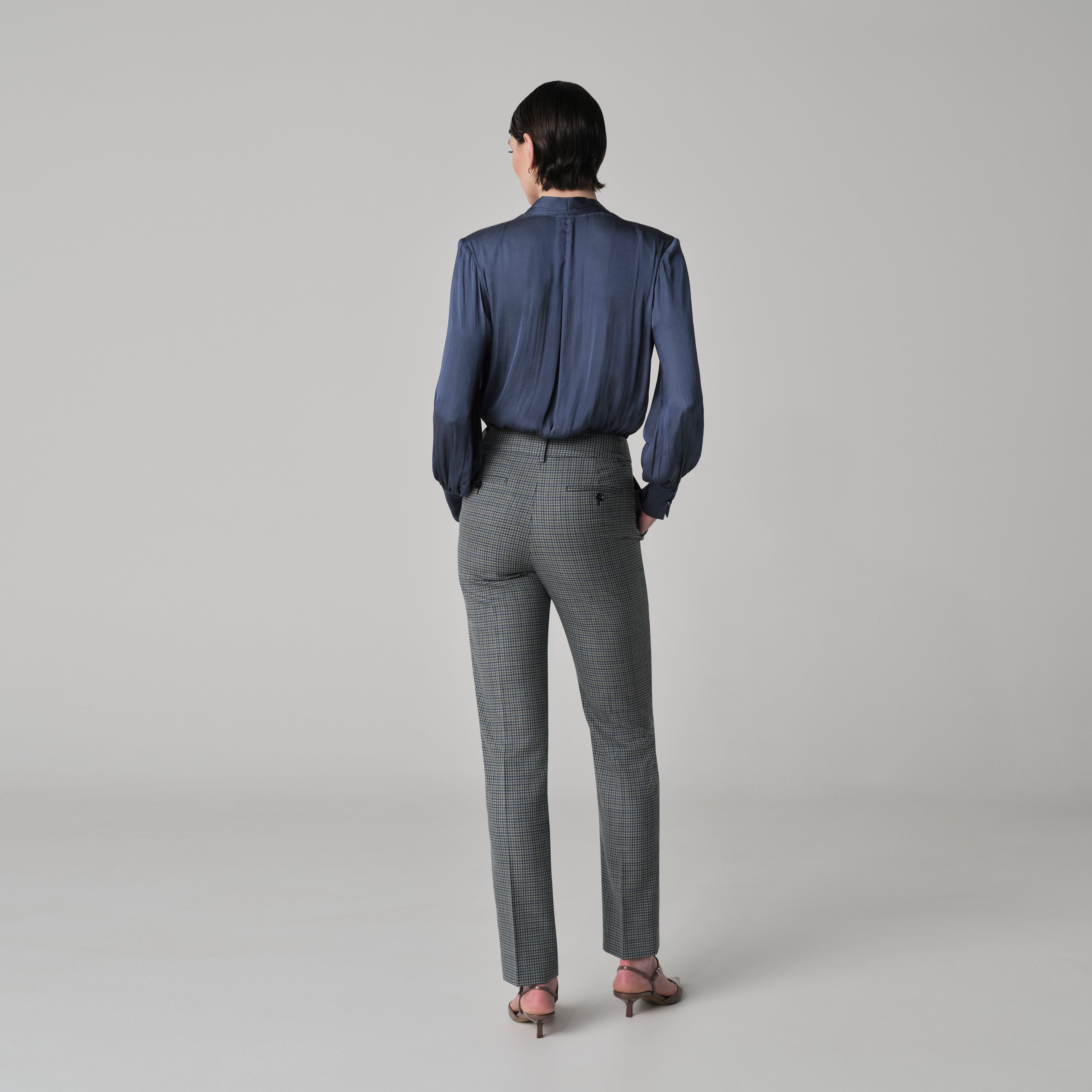 Product thumbnail 2 Green pants women - Quadring Houndstooth Design from Seasonal Indochino Collection