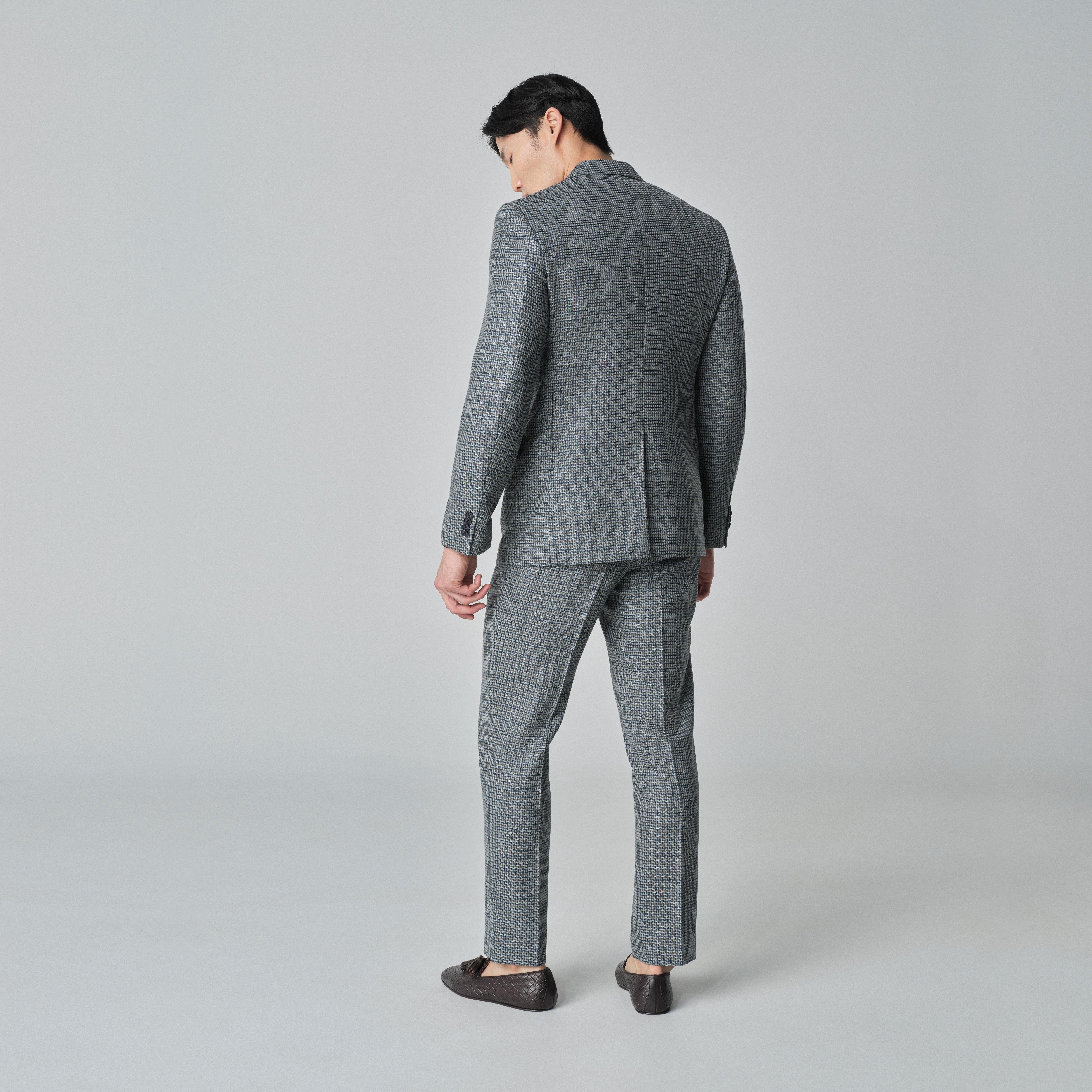 Product thumbnail 2 Green suit - Quadring Houndstooth Design from Spring / Summer Indochino Collection
