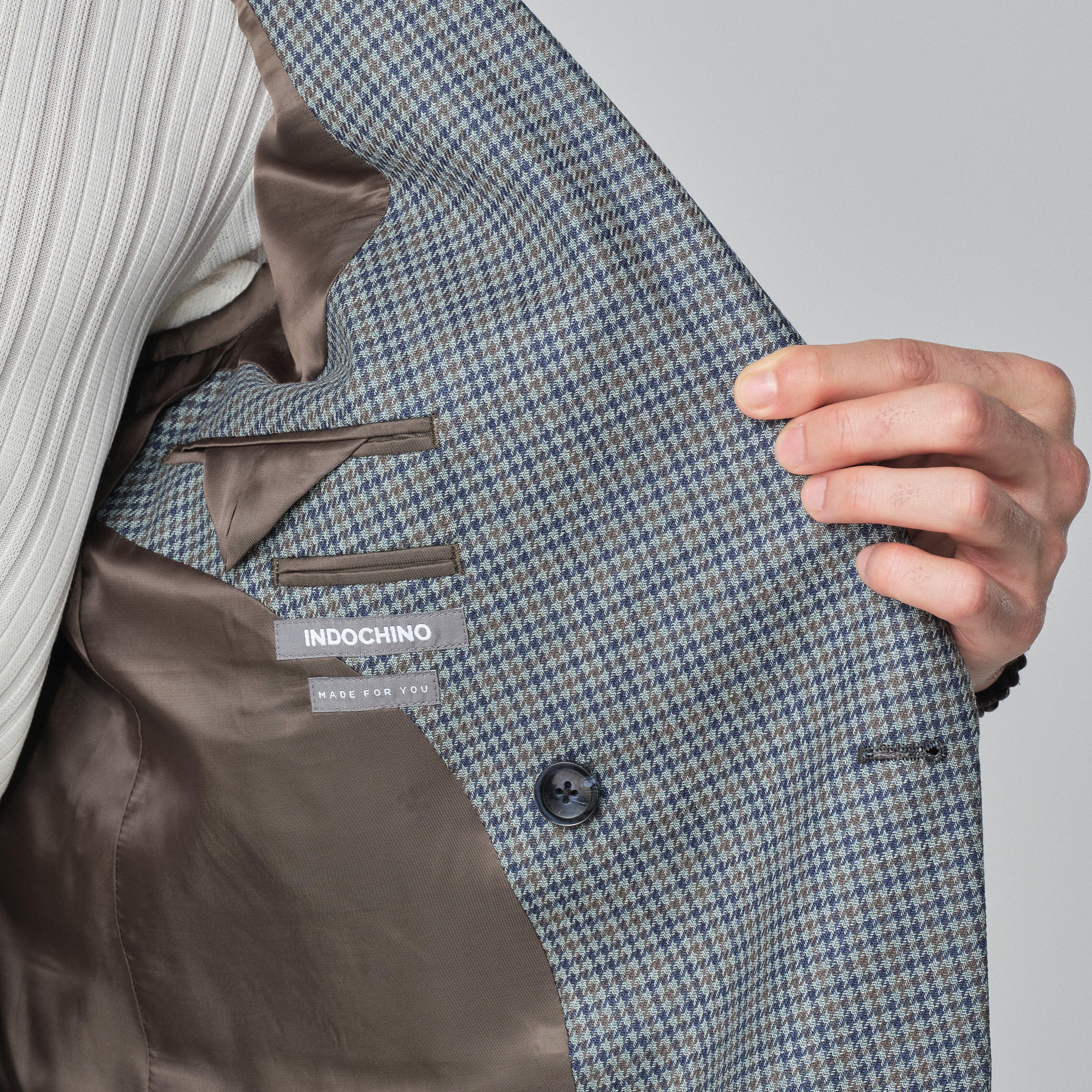 Product thumbnail 5 Green suit - Quadring Houndstooth Design from Spring / Summer Indochino Collection