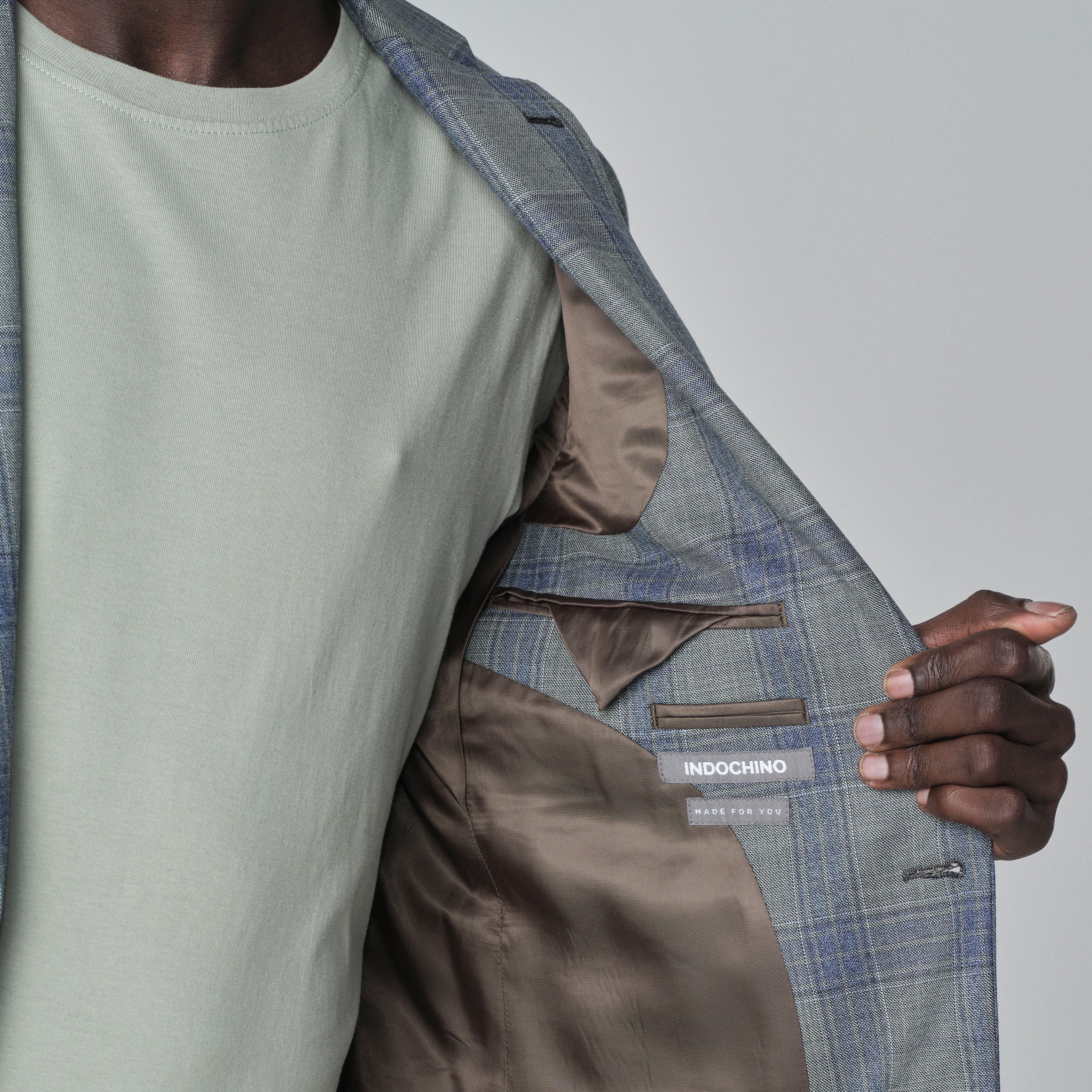Product thumbnail 3 Green blazer - Quadring Plaid Design from Spring / Summer Indochino Collection