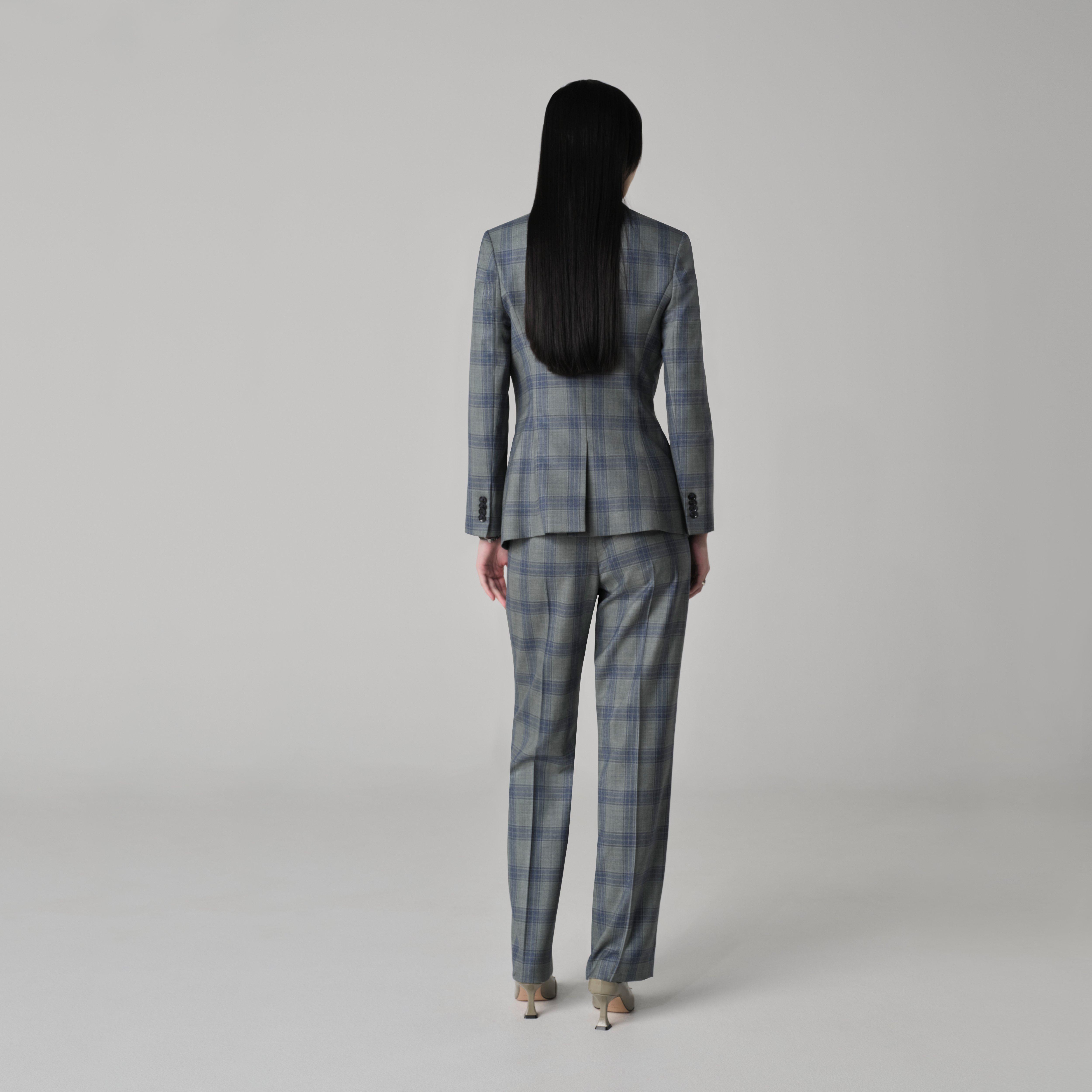 Product thumbnail 2 Green blazer women - Quadring Plaid Design from Spring / Summer Indochino Collection