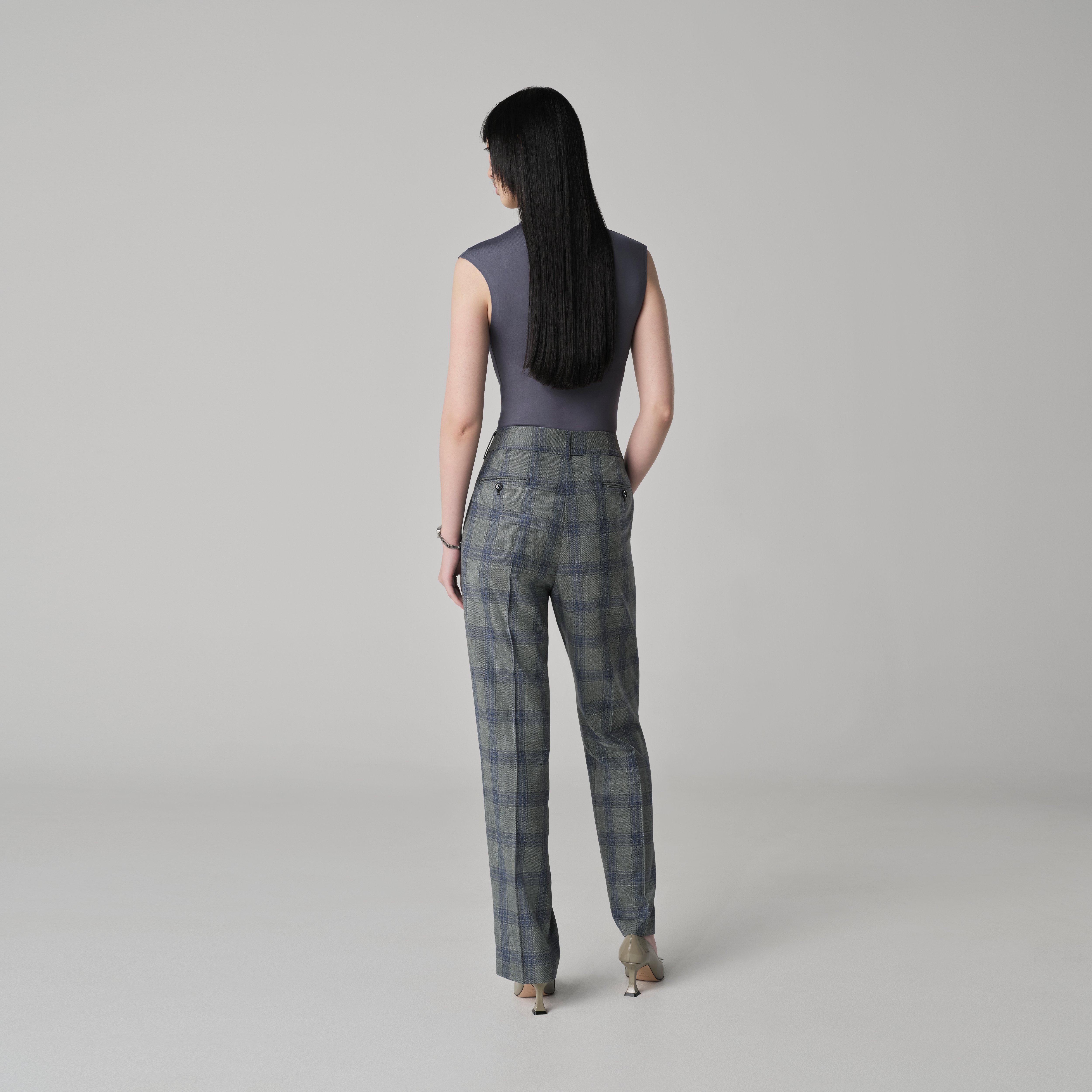 Product thumbnail 2 Green pants women - Quadring Plaid Design from Seasonal Indochino Collection