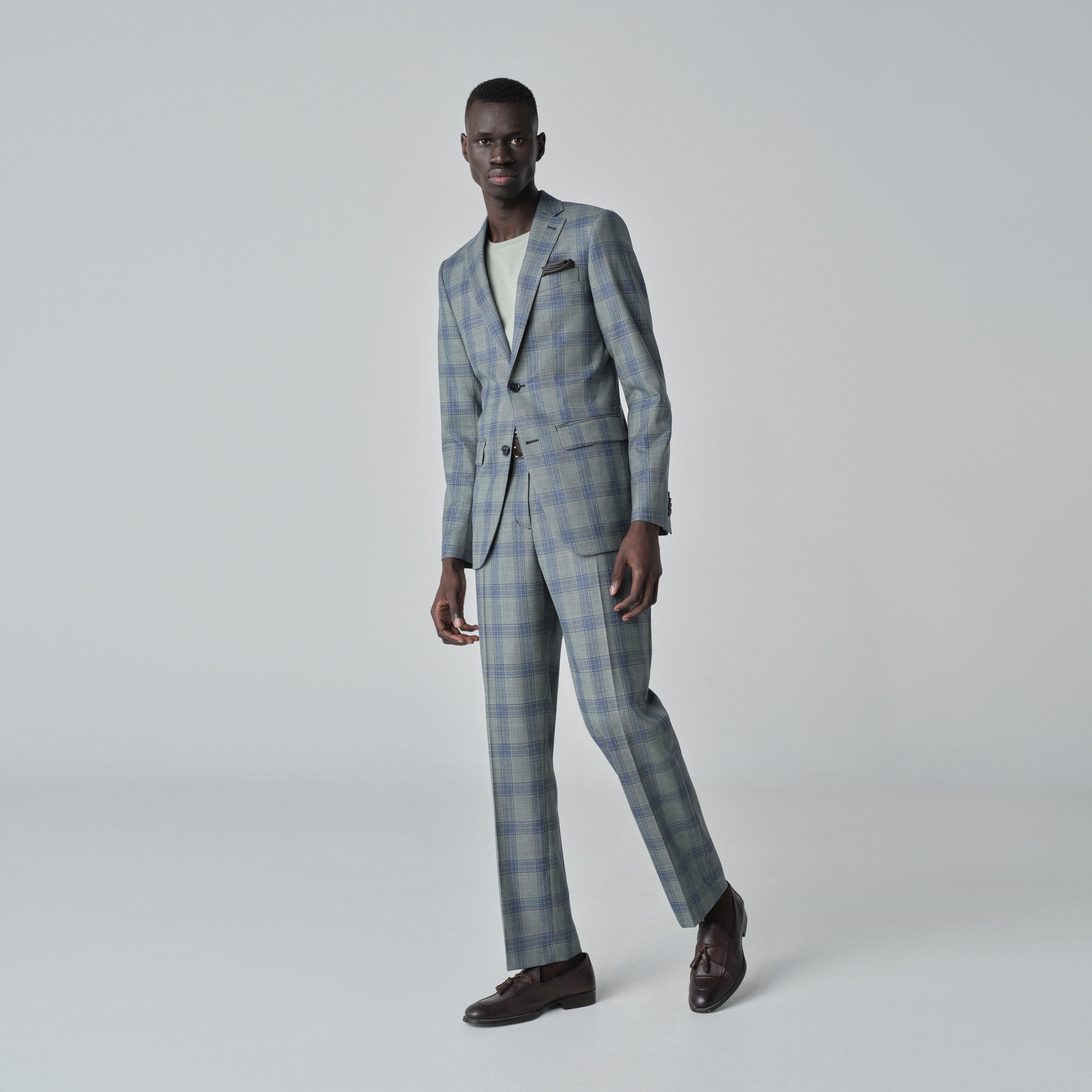 Green suit - Quadring Plaid Design from Spring / Summer Indochino Collection