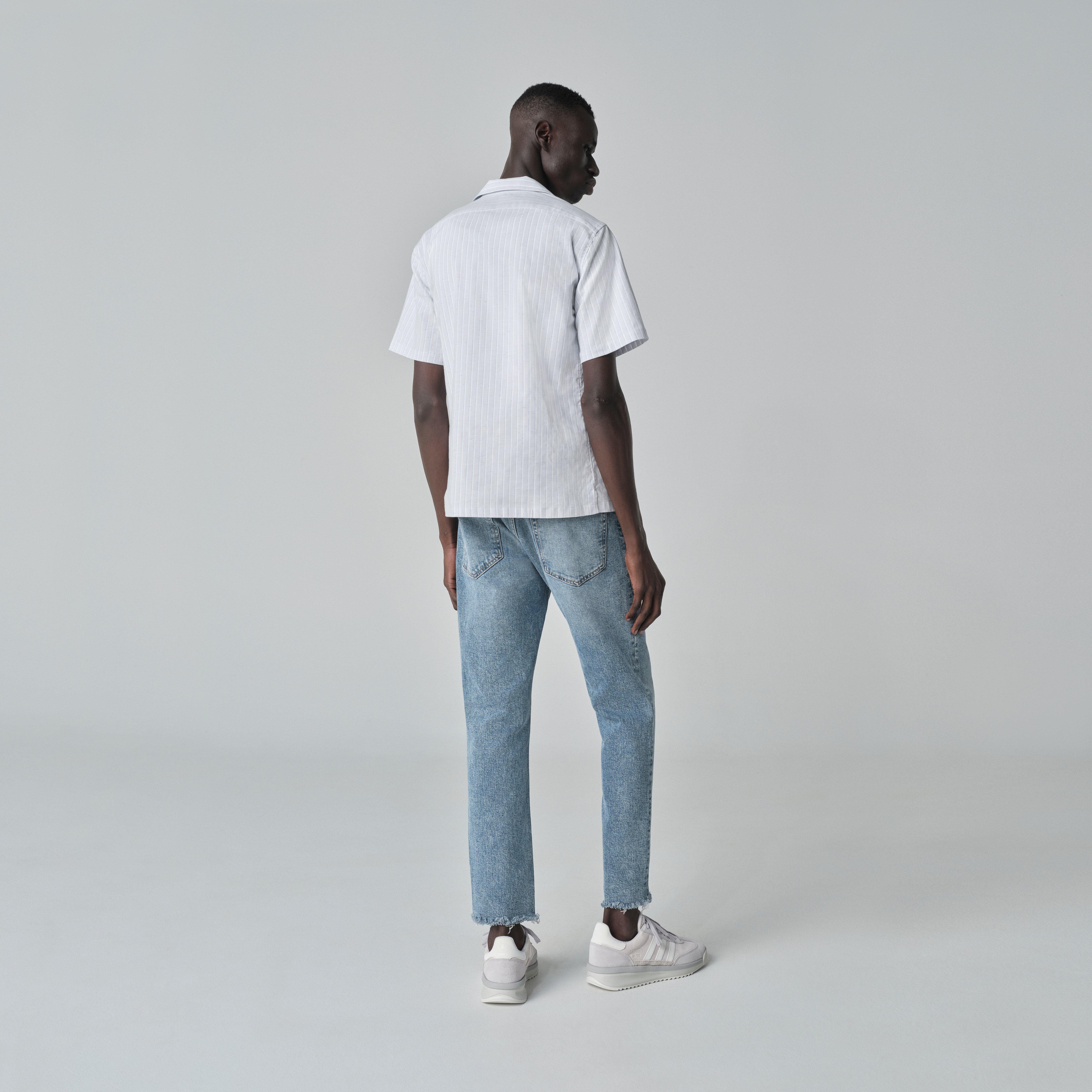 Product thumbnail 2 Gray campshirt - Quarrybank Striped Design from Indochino Collection