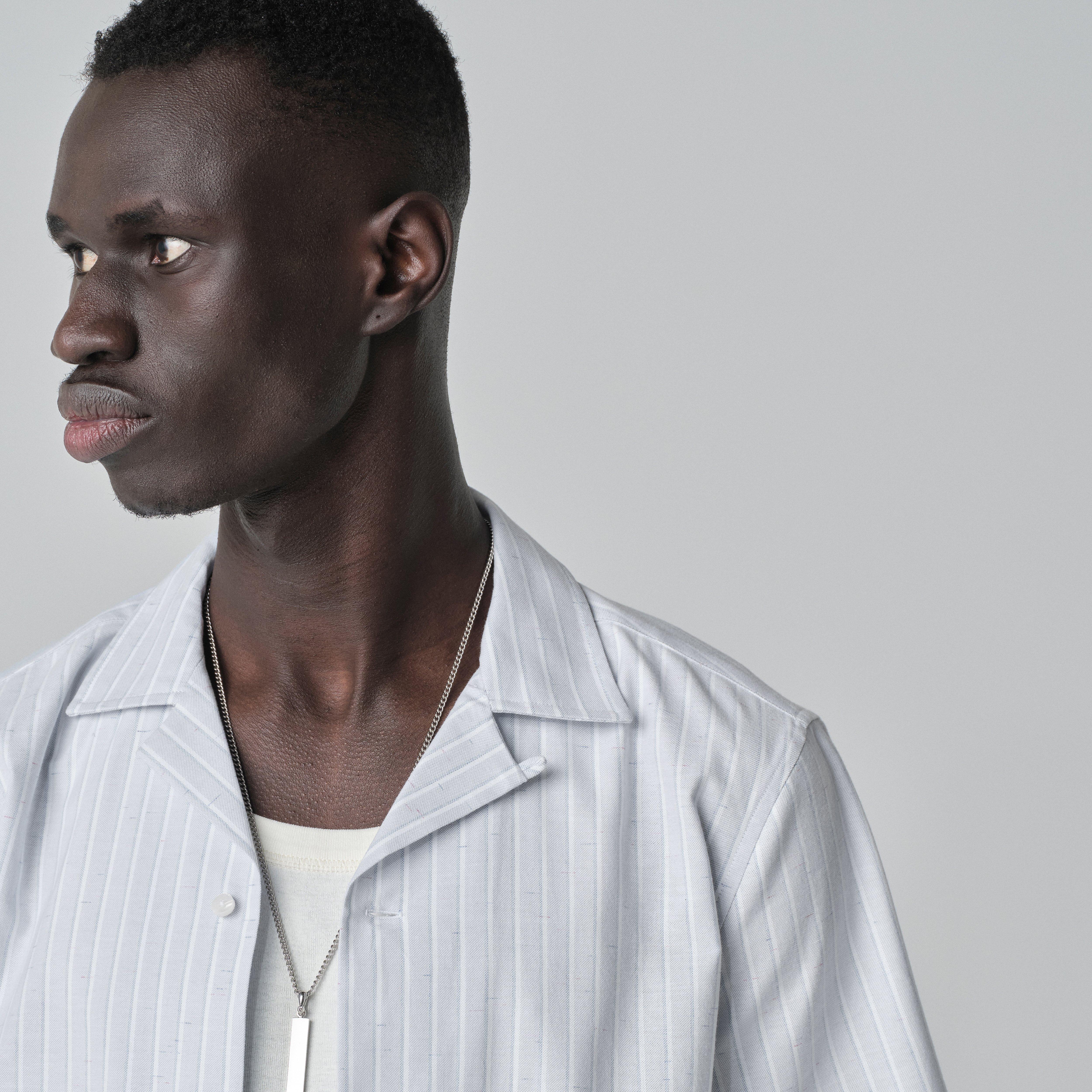 Product thumbnail 3 Gray campshirt - Quarrybank Striped Design from Indochino Collection