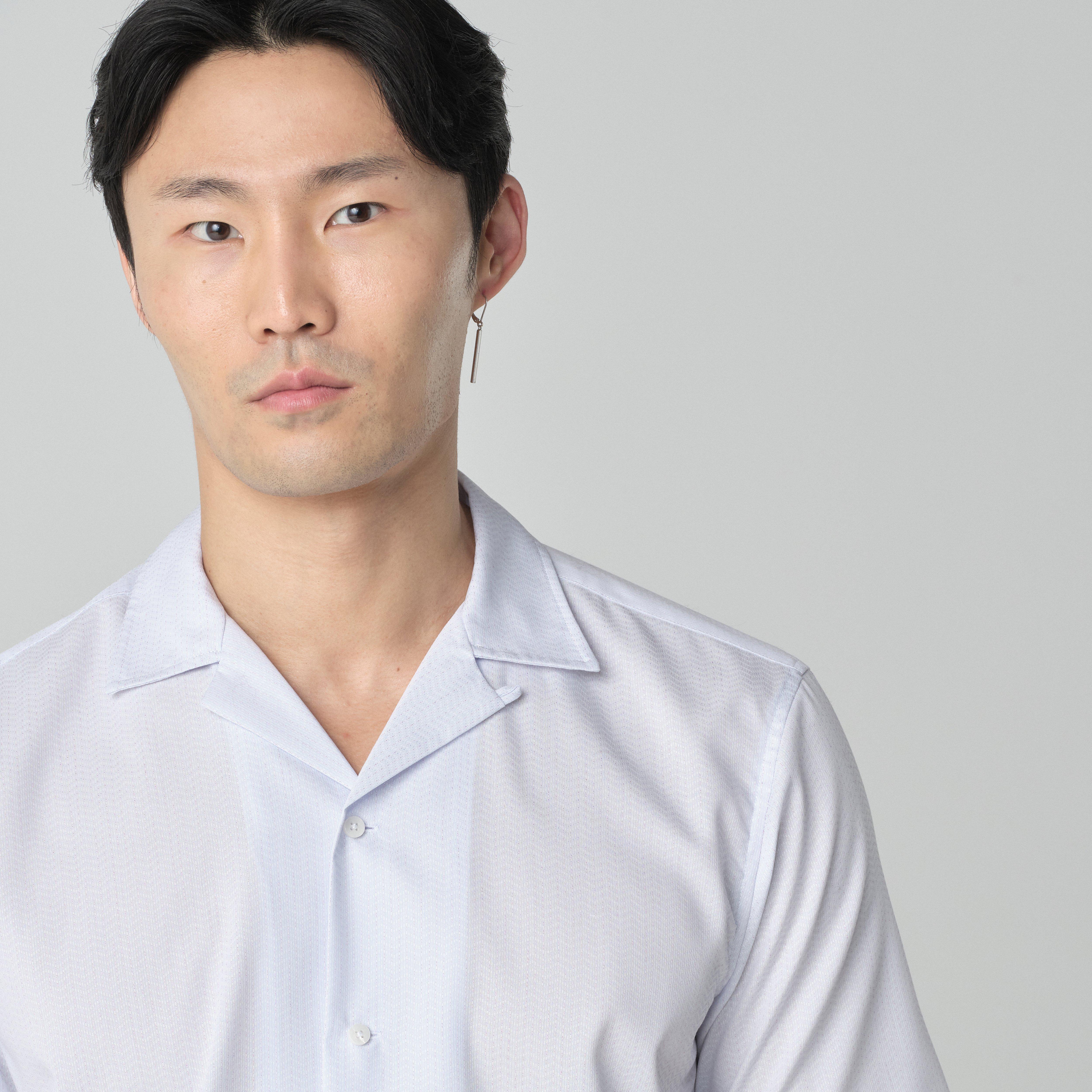 Product thumbnail 3 Blue campshirt - Queenhill Pattern Design from Indochino Collection