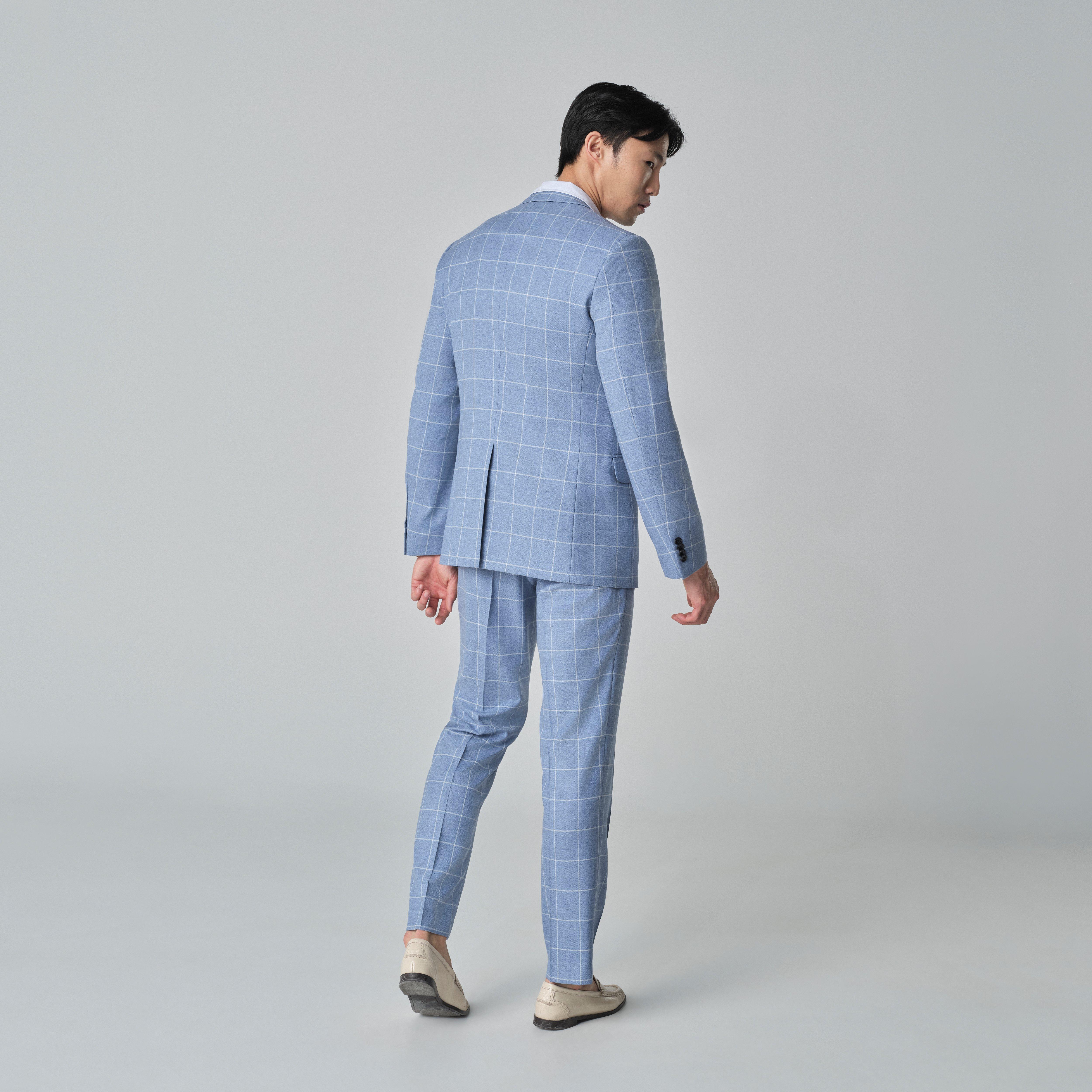 Product thumbnail 2 Blue blazer - Queensbury Checked Design from Spring / Summer Indochino Collection