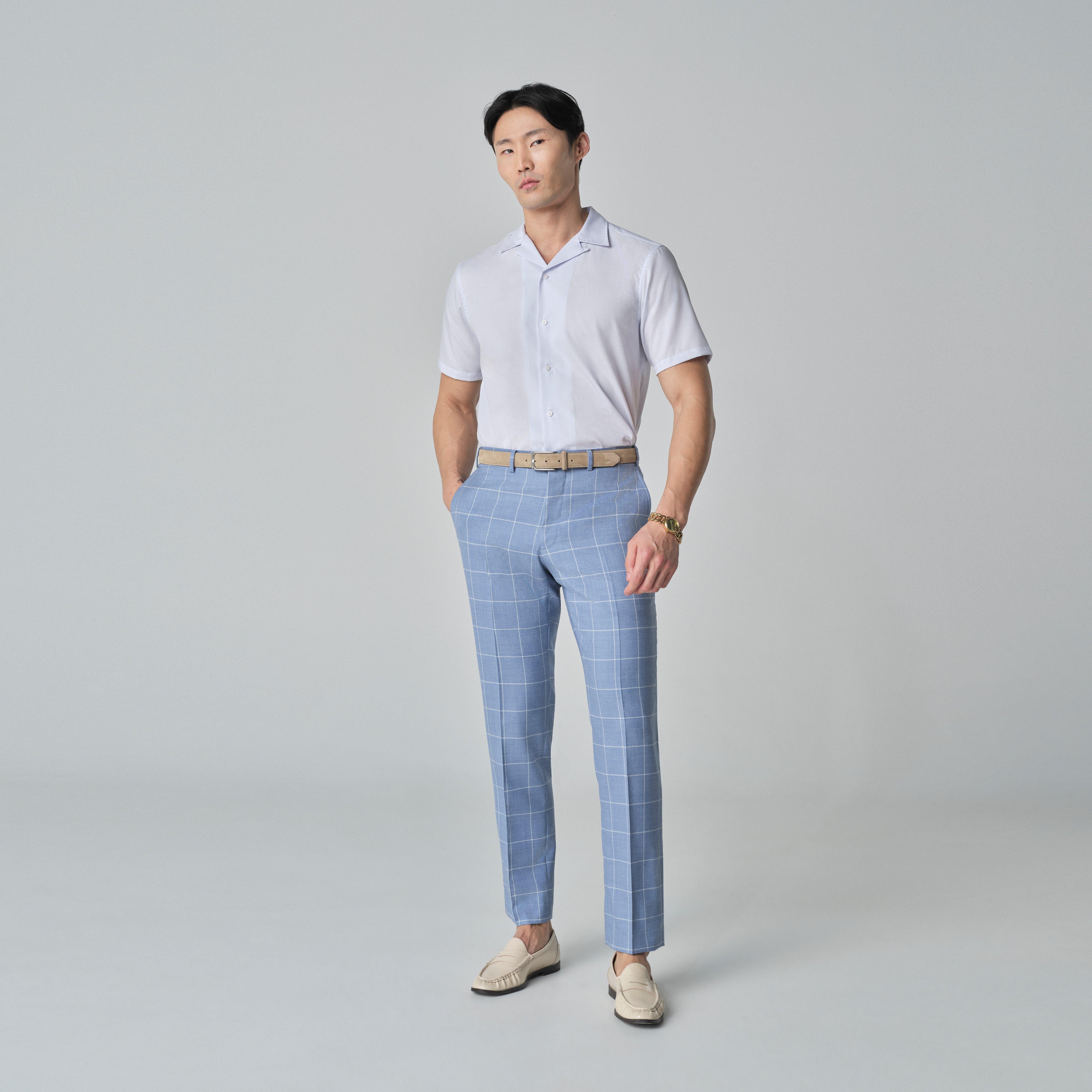 Product thumbnail 3 Blue suit - Queensbury Checked Design from Spring / Summer Indochino Collection