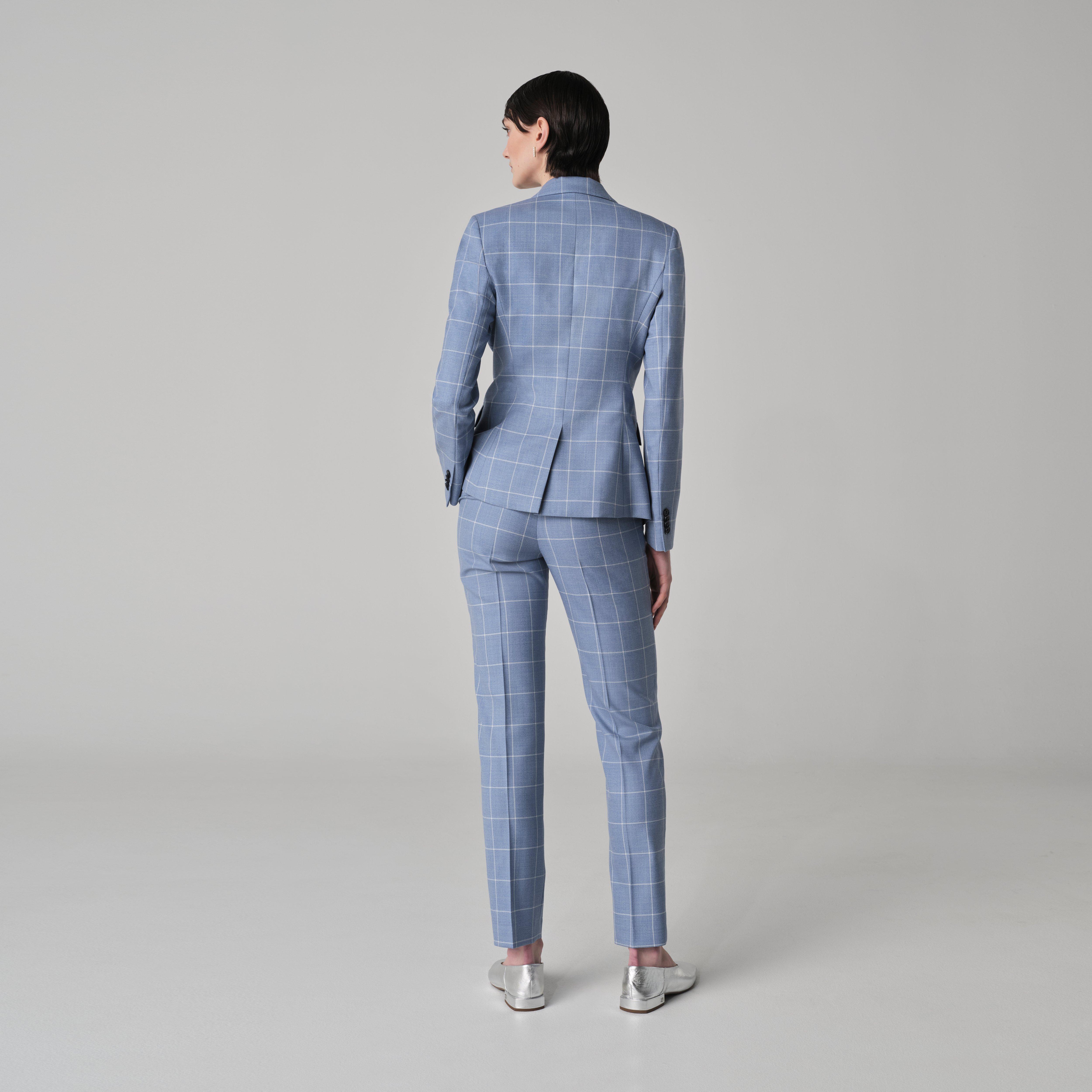 Product thumbnail 2 Blue suit women - Queensbury Checked Design from Spring / Summer Indochino Collection