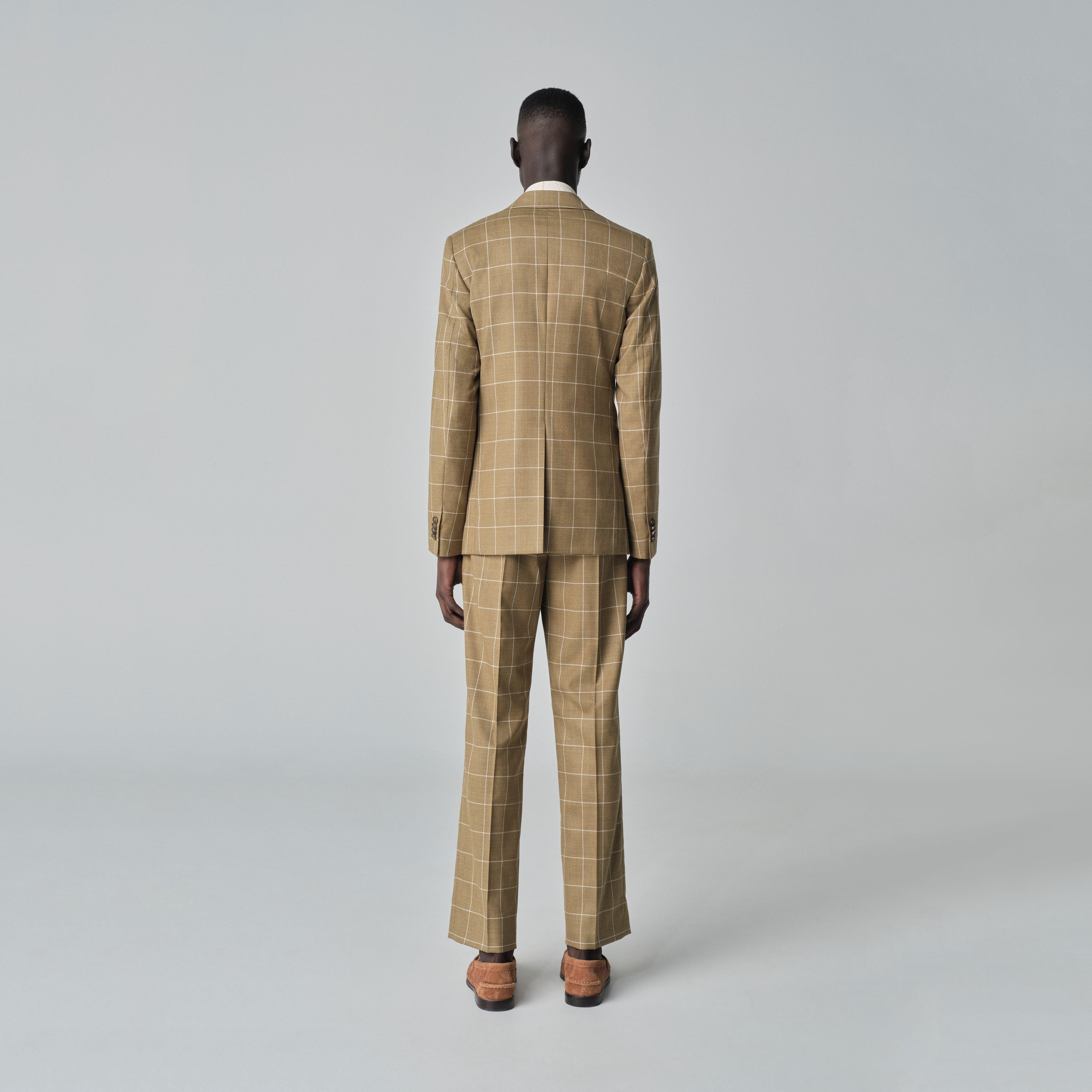 Product thumbnail 2 Camel blazer - Queensbury Checked Design from Spring / Summer Indochino Collection
