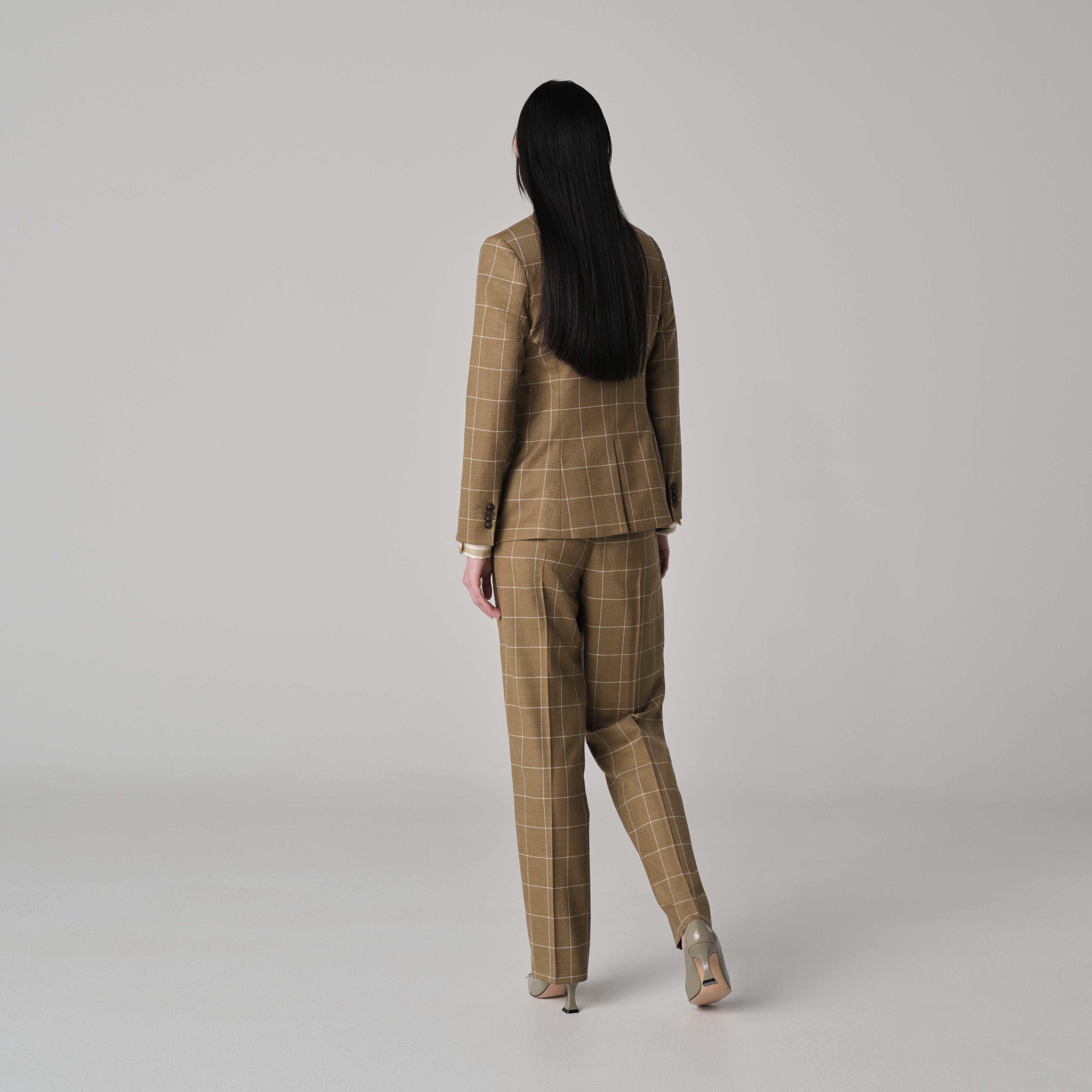 Product thumbnail 2 Camel blazer women - Queensbury Checked Design from Spring / Summer Indochino Collection