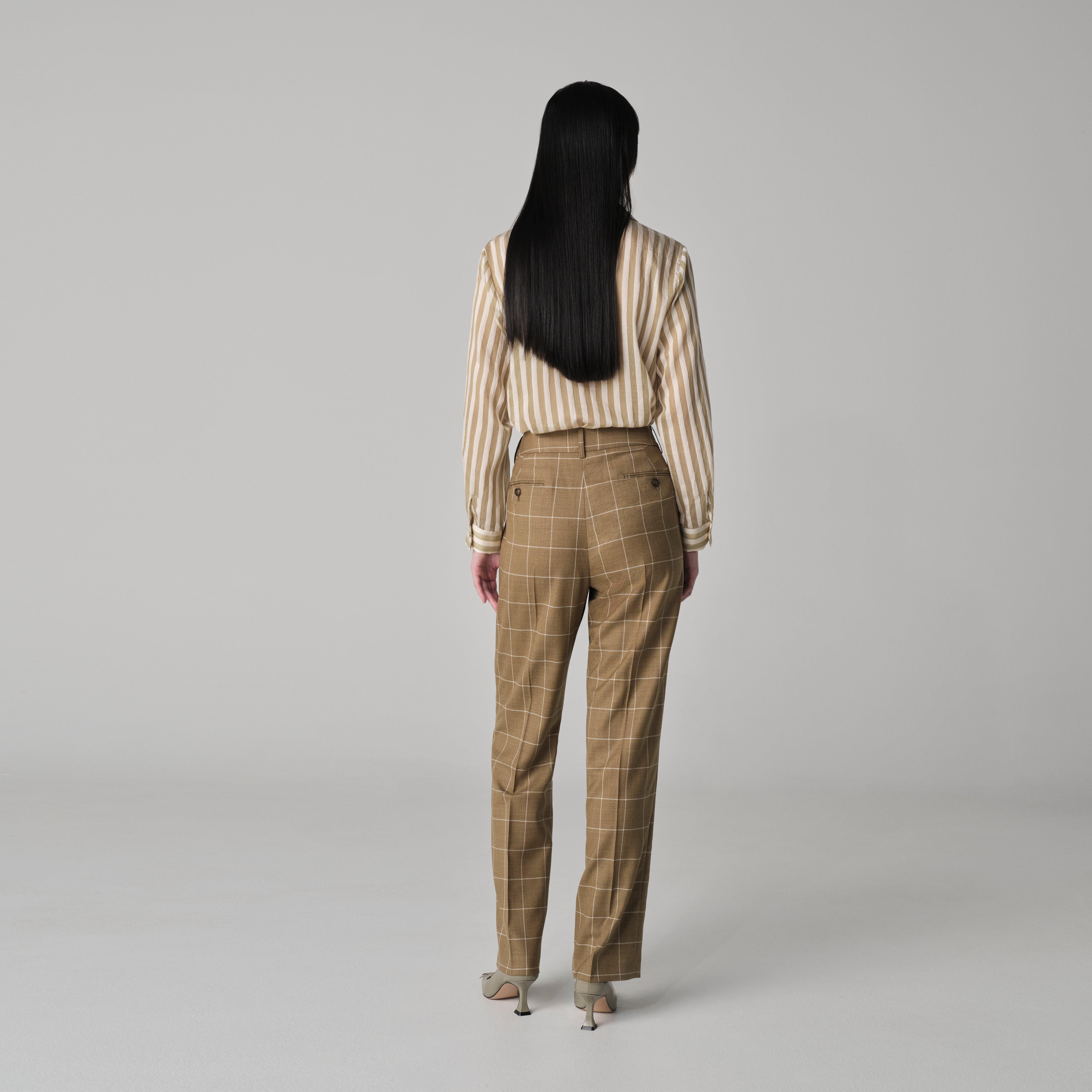 Product thumbnail 2 Camel pants women - Queensbury Checked Design from Seasonal Indochino Collection
