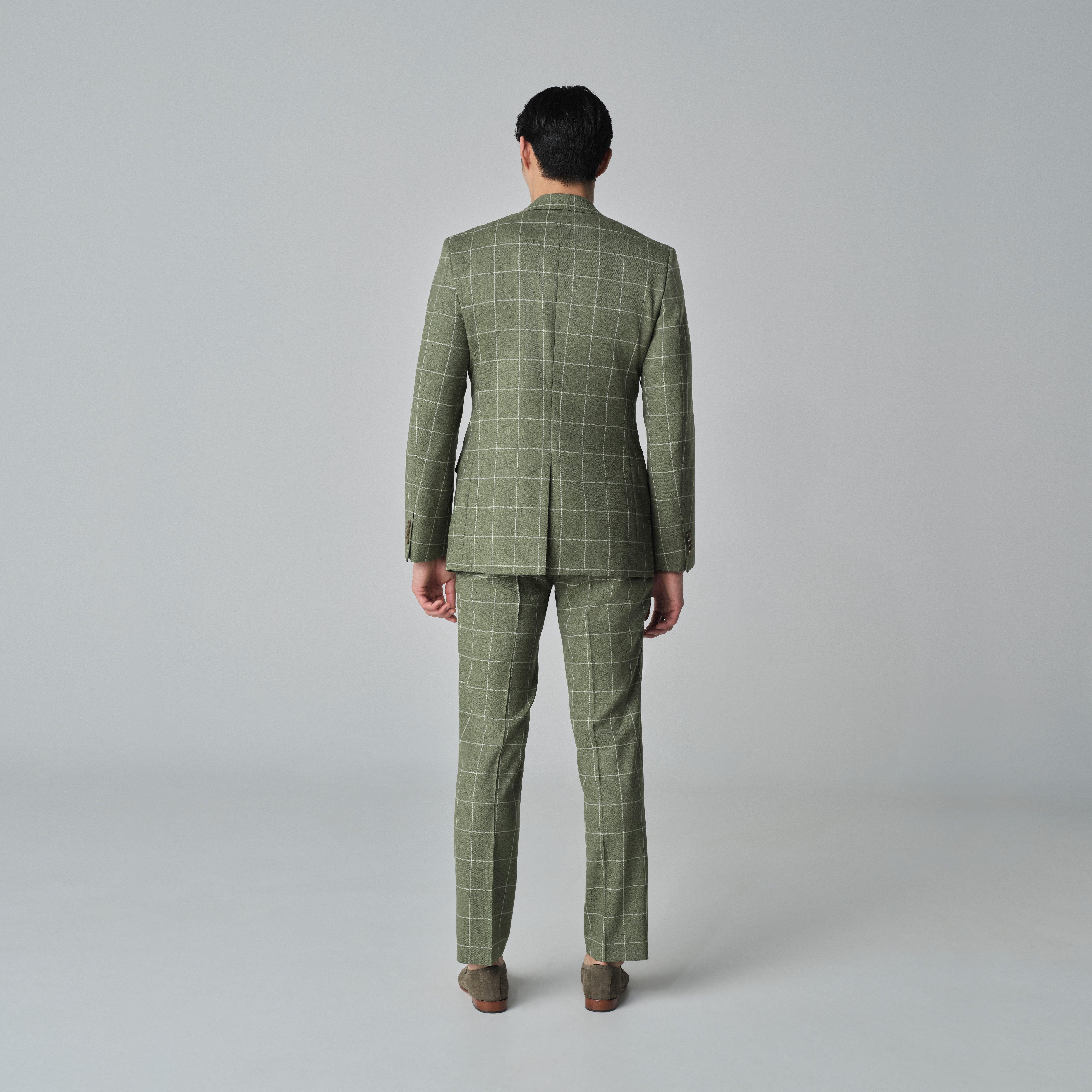 Product thumbnail 2 Green blazer - Queensbury Checked Design from Spring / Summer Indochino Collection