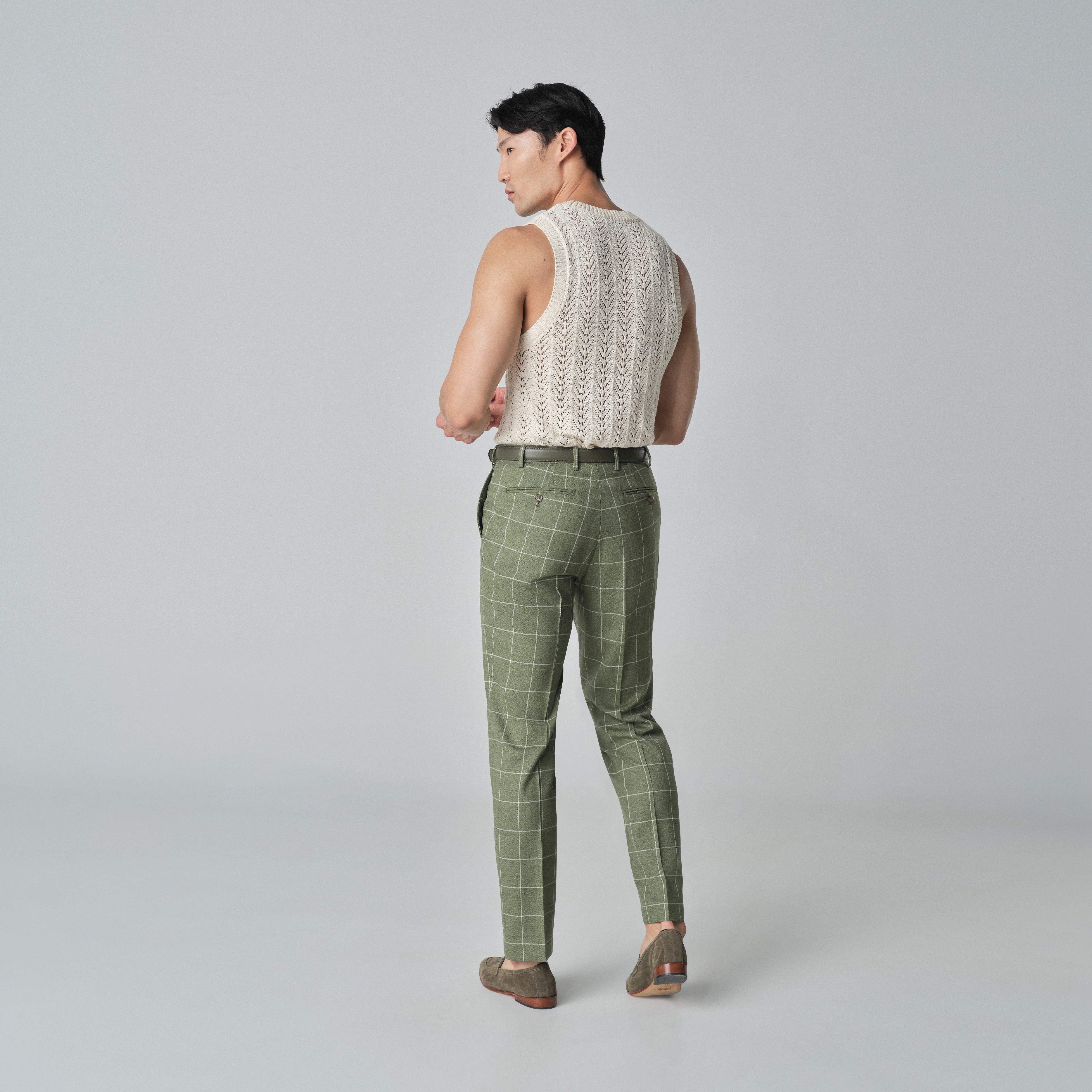 Product thumbnail 2 Green pants - Queensbury Checked Design from Seasonal Indochino Collection