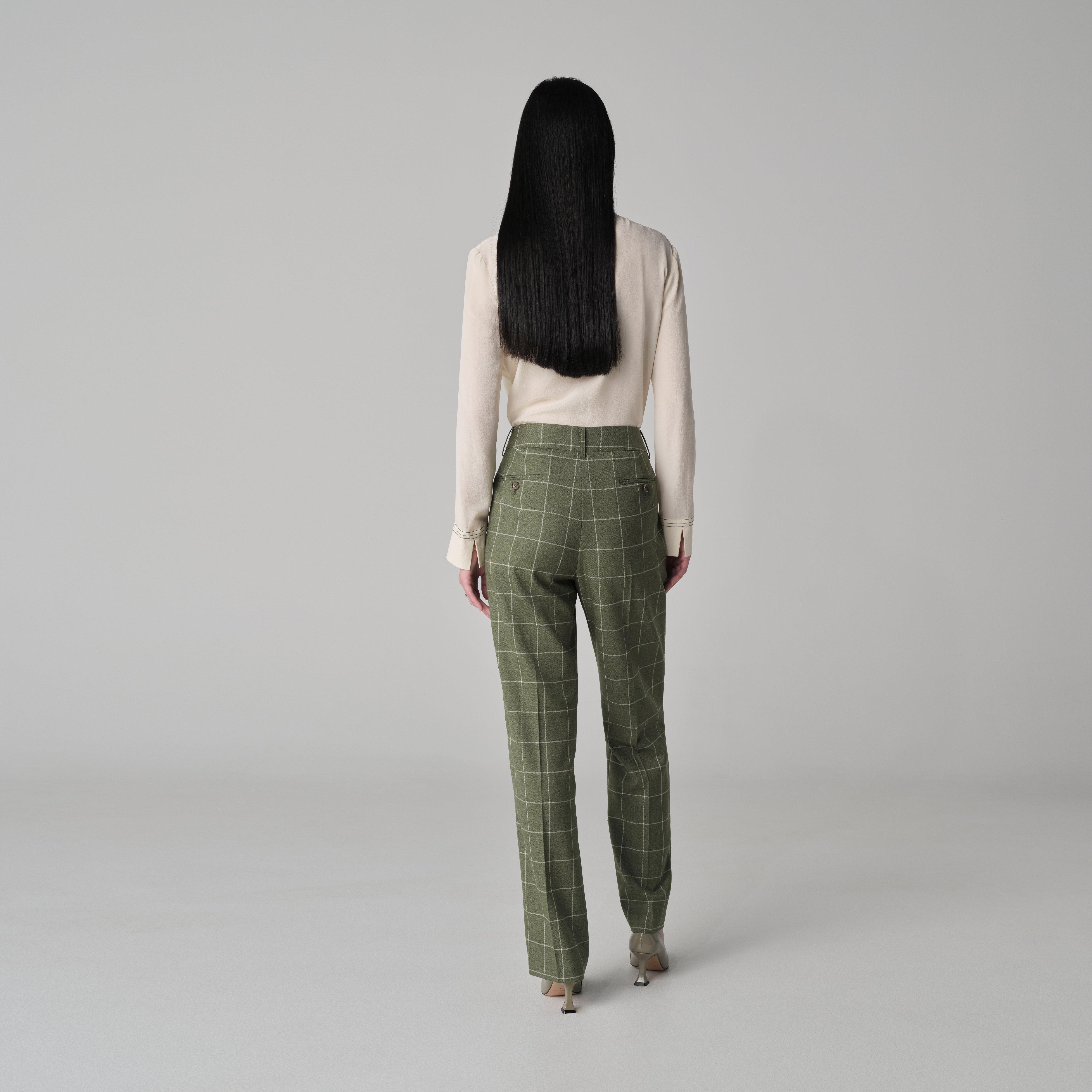 Product thumbnail 2 Green pants women - Queensbury Checked Design from Seasonal Indochino Collection
