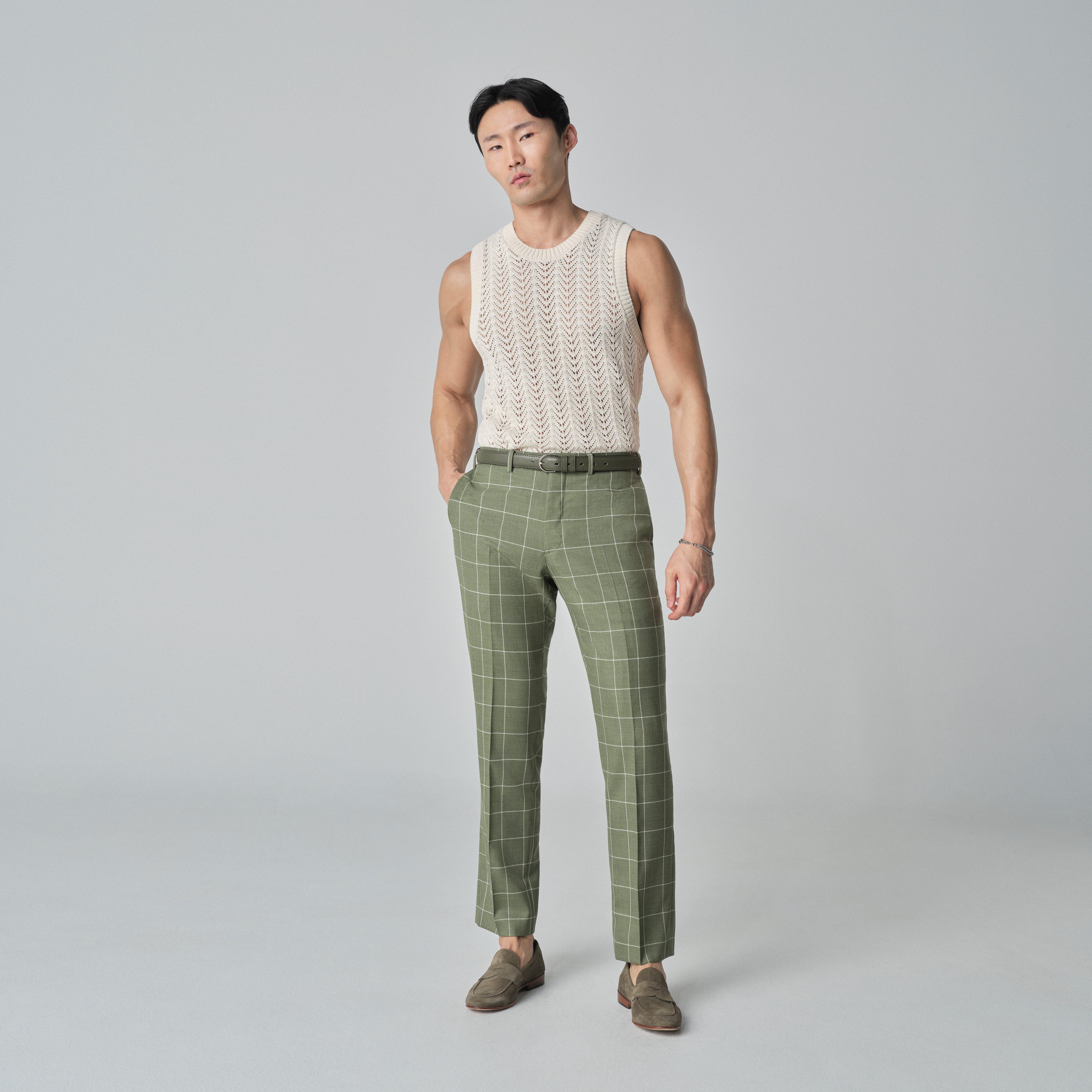 Product thumbnail 3 Green suit - Queensbury Checked Design from Spring / Summer Indochino Collection
