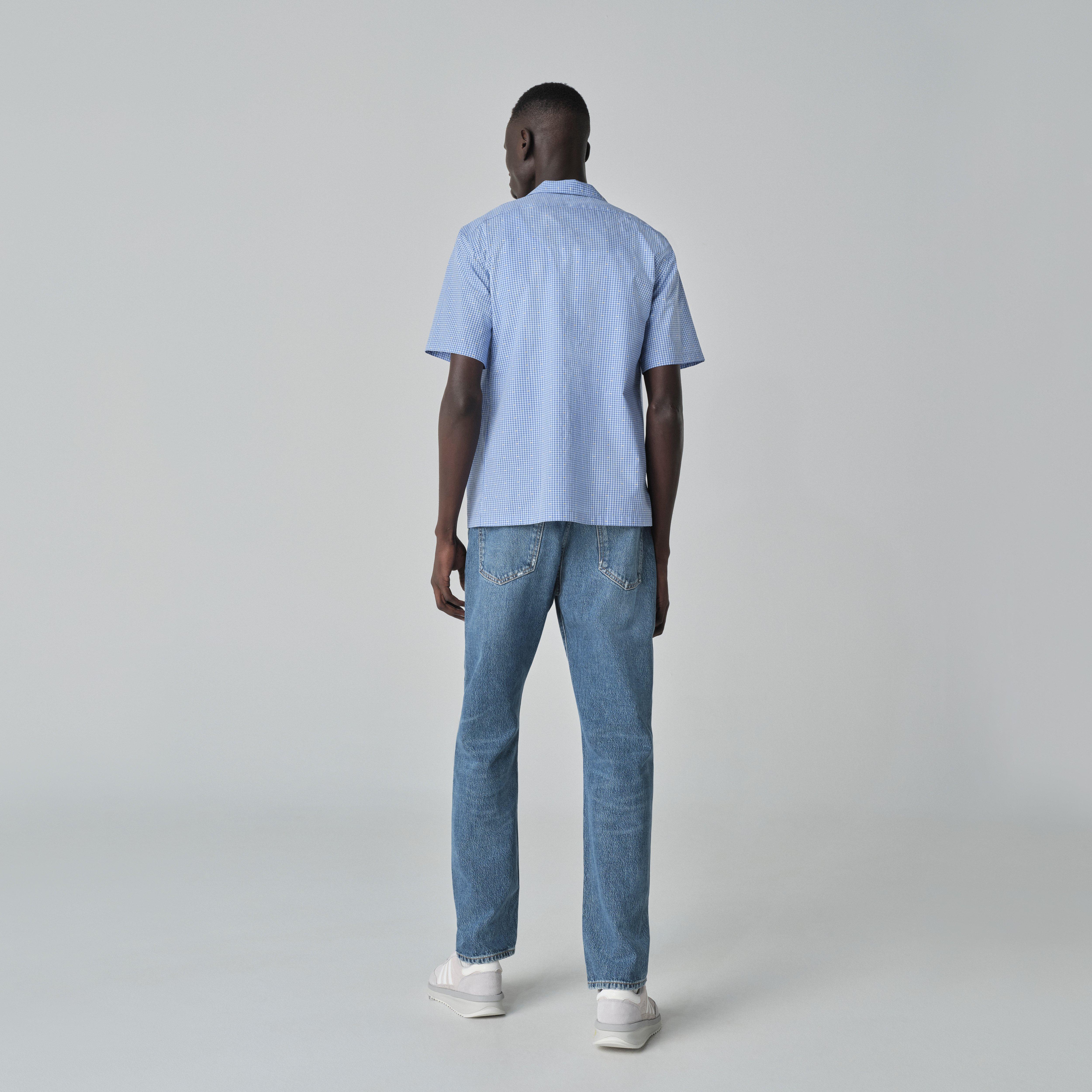 Product thumbnail 2 Blue campshirt - Queniborough Pattern Design from Indochino Collection