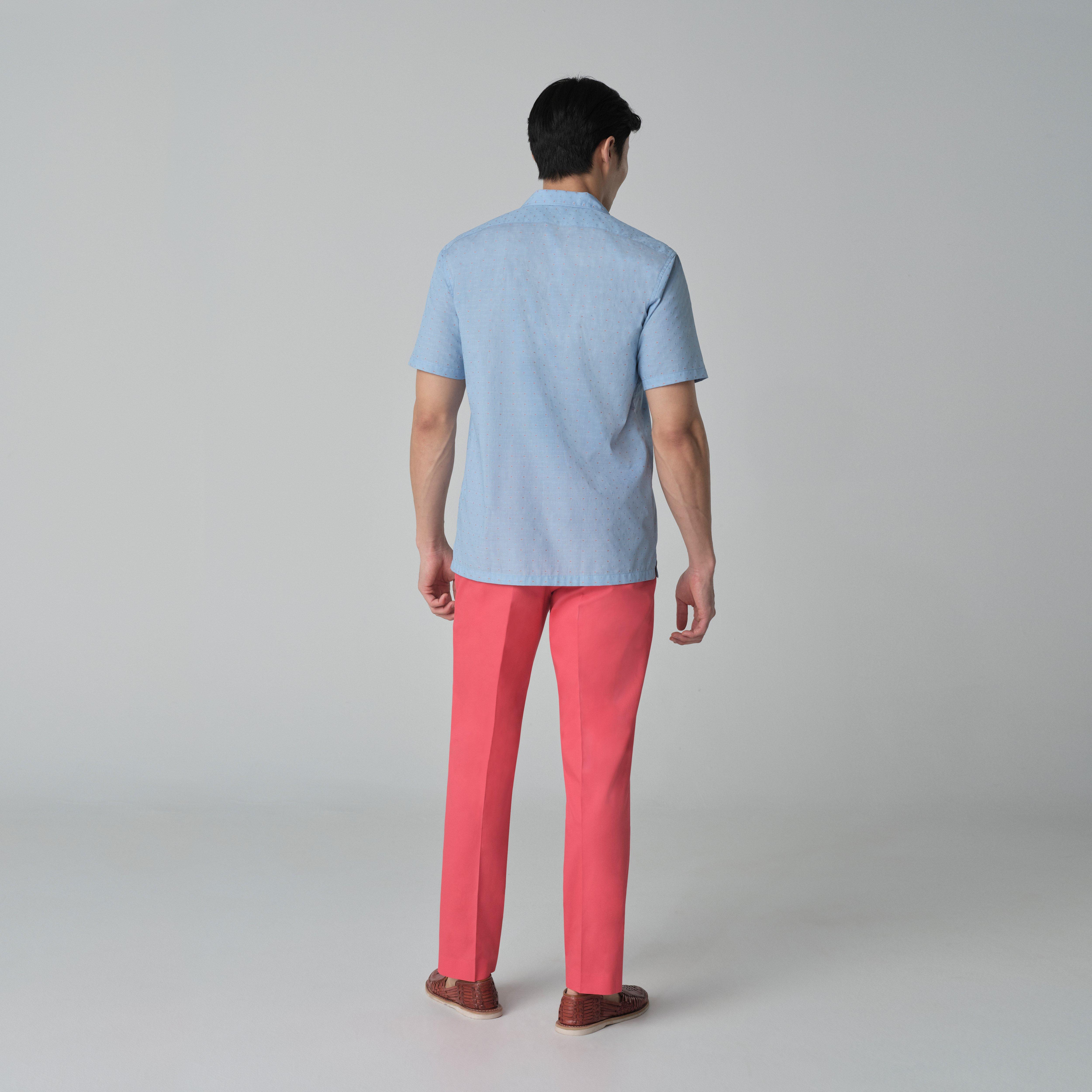 Product thumbnail 2 Blue campshirt - Queniborough Print Design from Indochino Collection