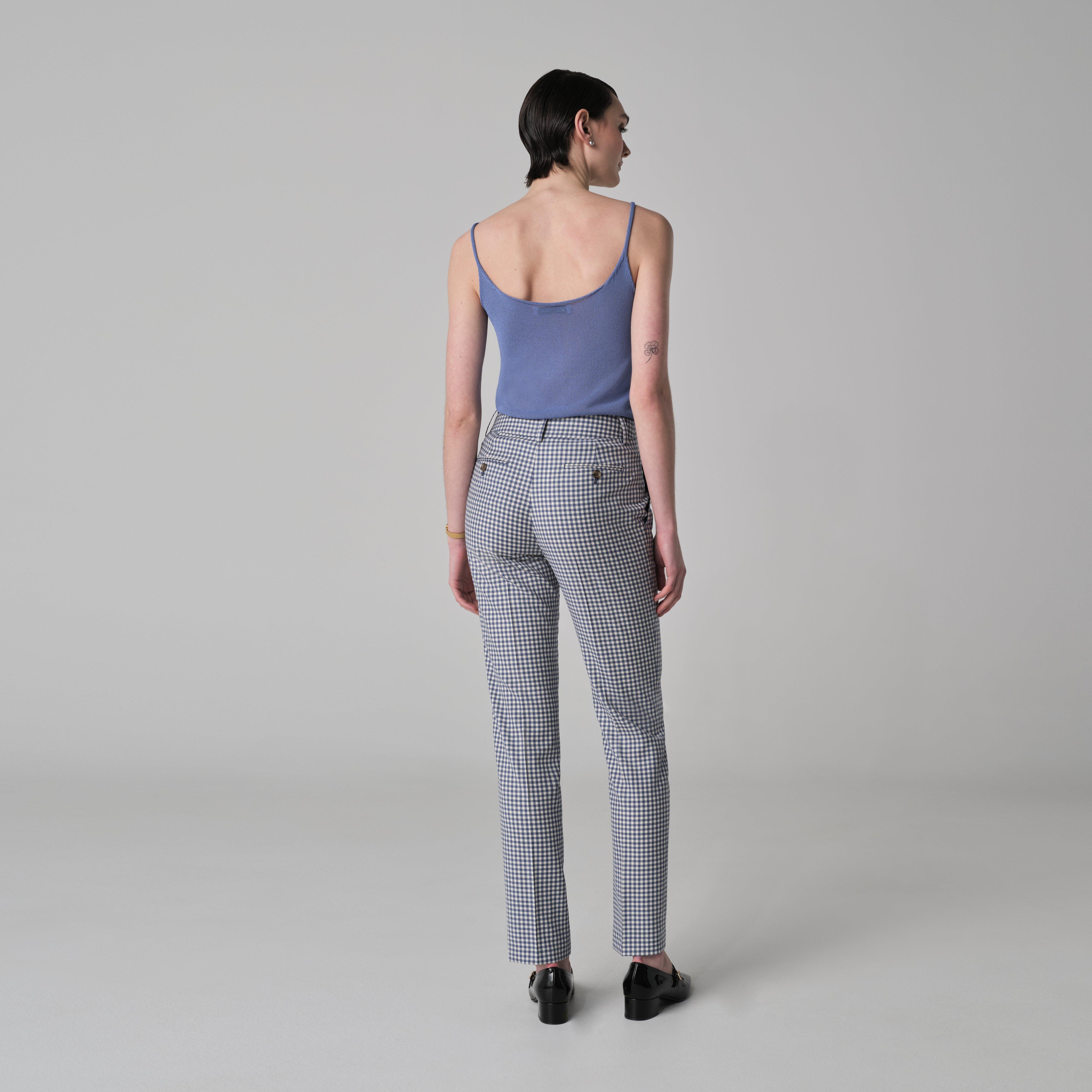 Product thumbnail 2 Blue pants women - Quidhampton Checked Design from Seasonal Indochino Collection