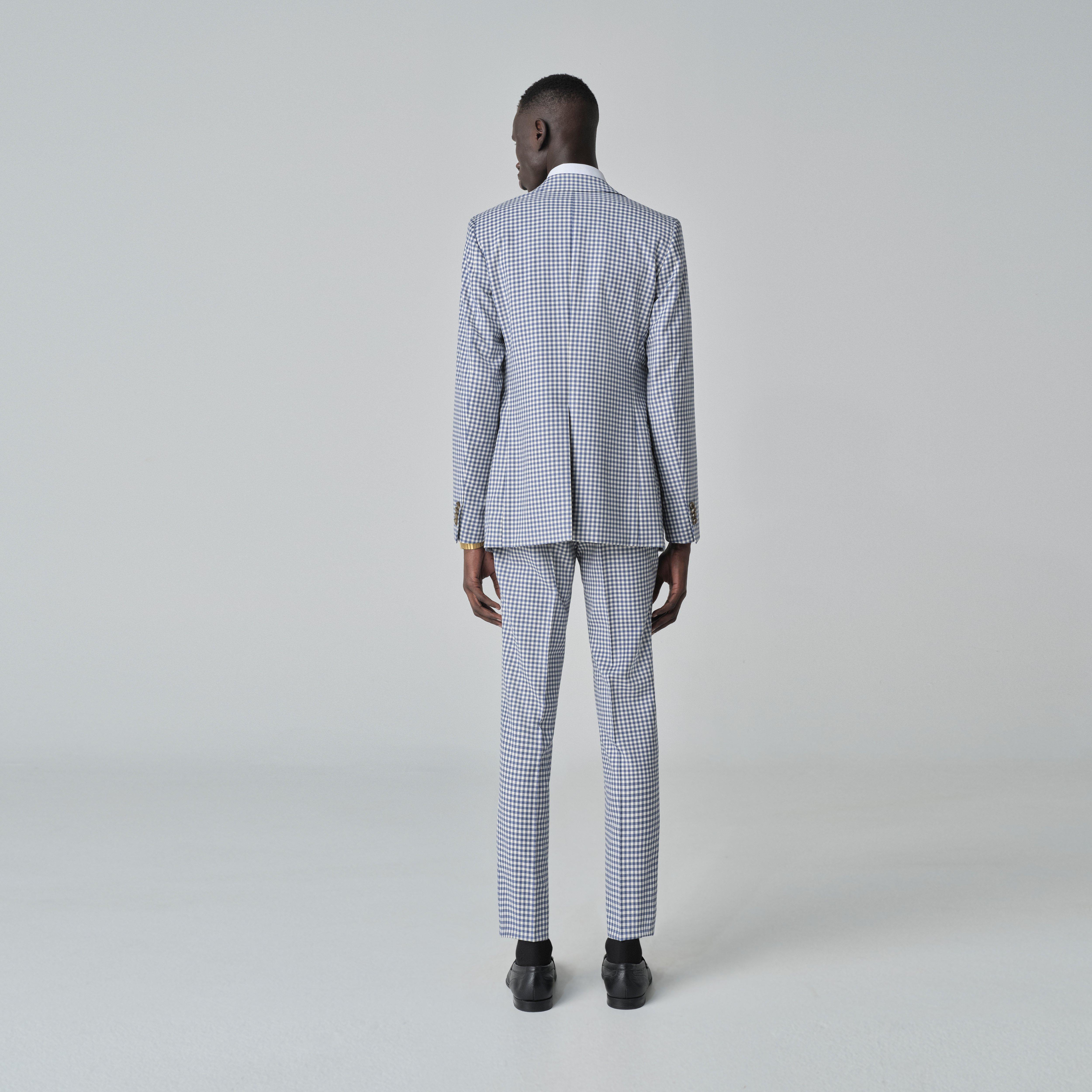 Product thumbnail 2 Blue suit - Quidhampton Checked Design from Spring / Summer Indochino Collection