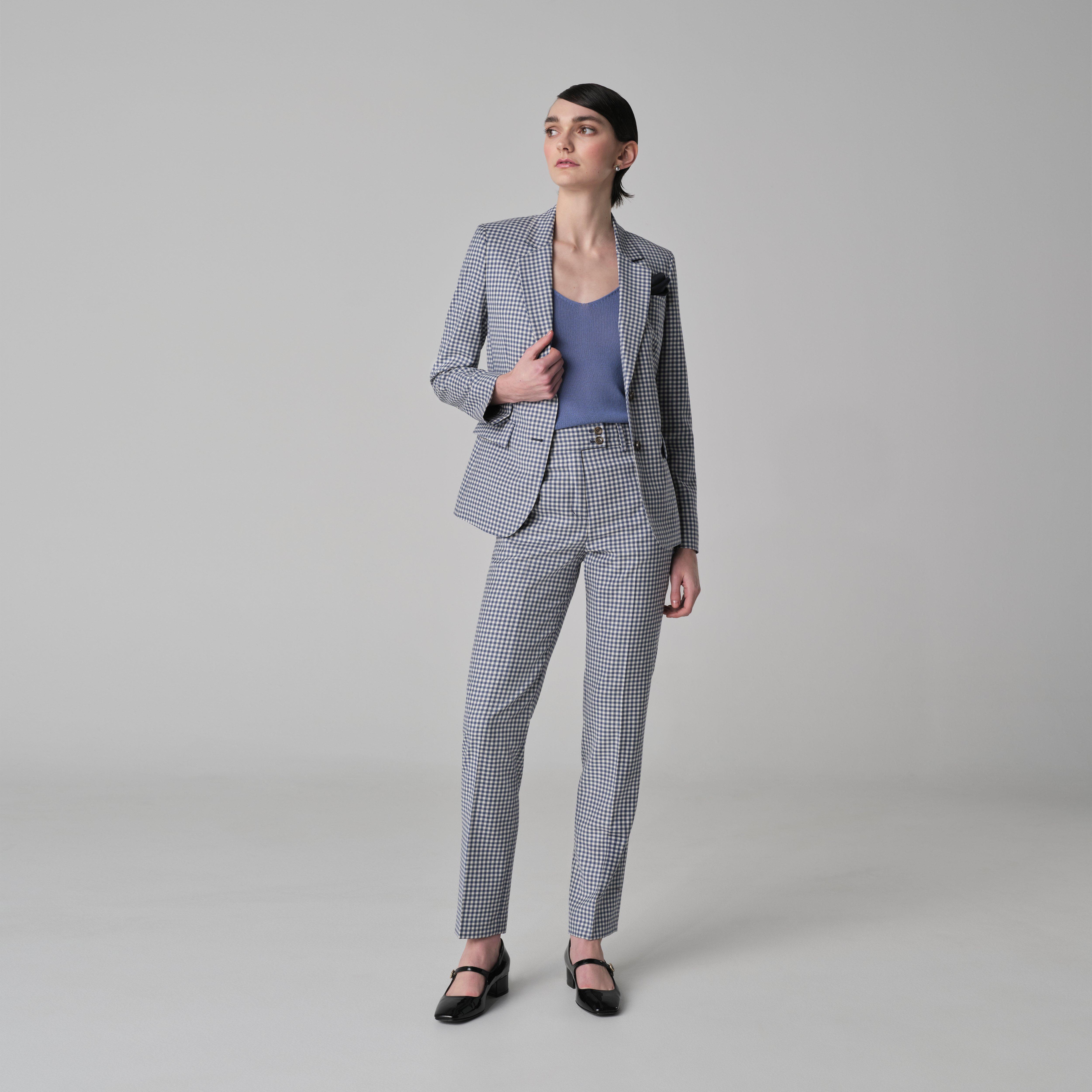 Blue suit women - Quidhampton Checked Design from Spring / Summer Indochino Collection