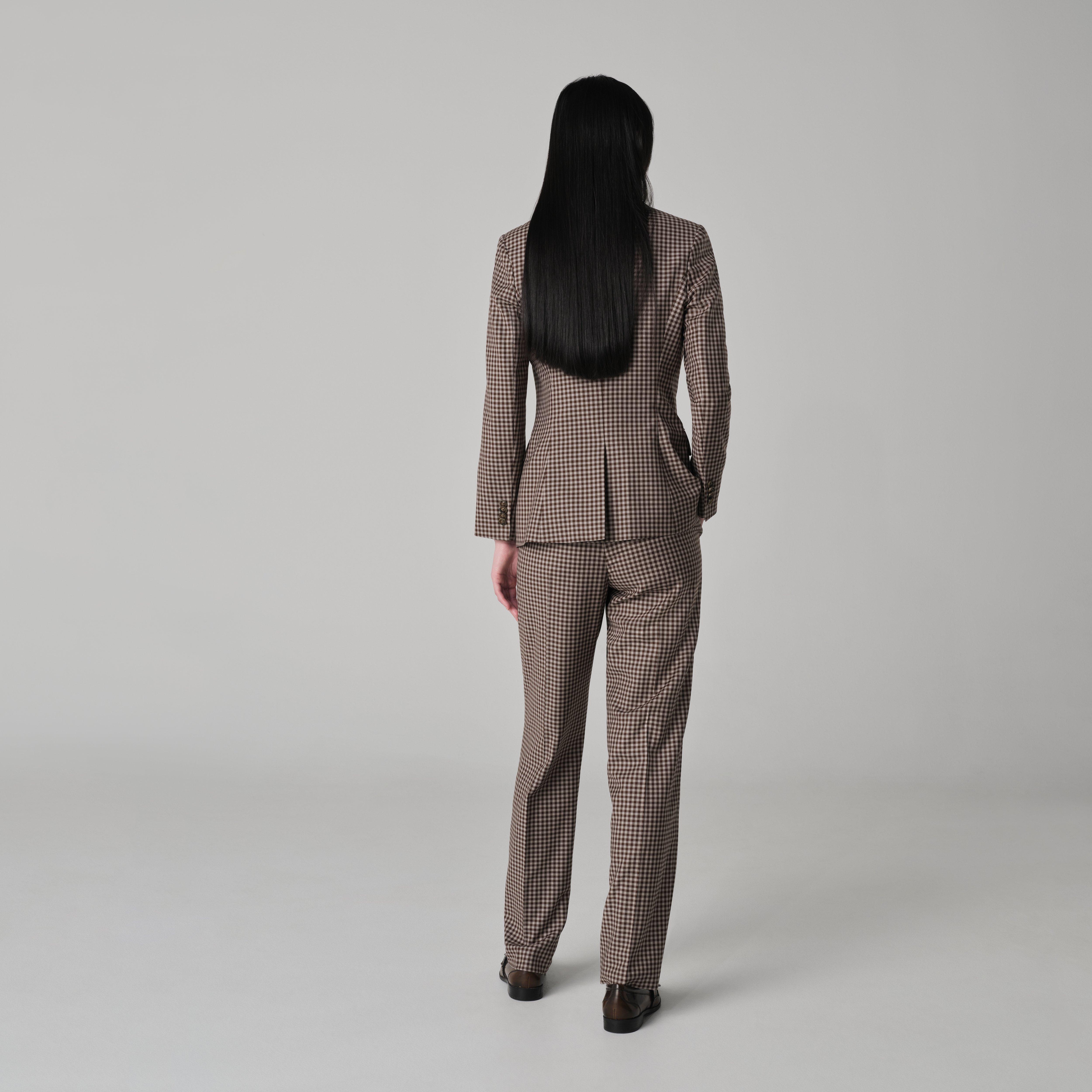 Product thumbnail 2 Brown blazer women - Quidhampton Checked Design from Spring / Summer Indochino Collection