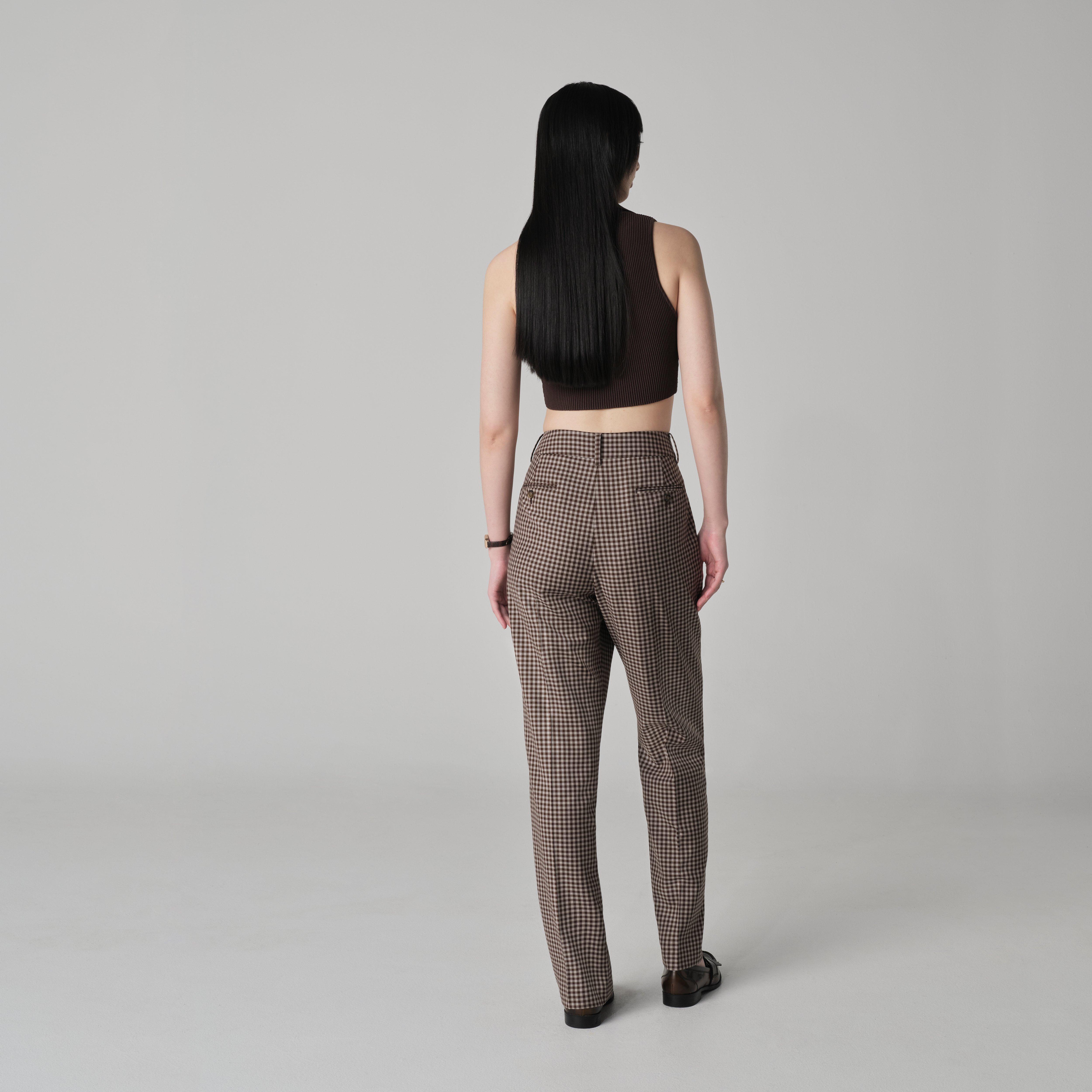 Product thumbnail 2 Brown pants women - Quidhampton Checked Design from Seasonal Indochino Collection