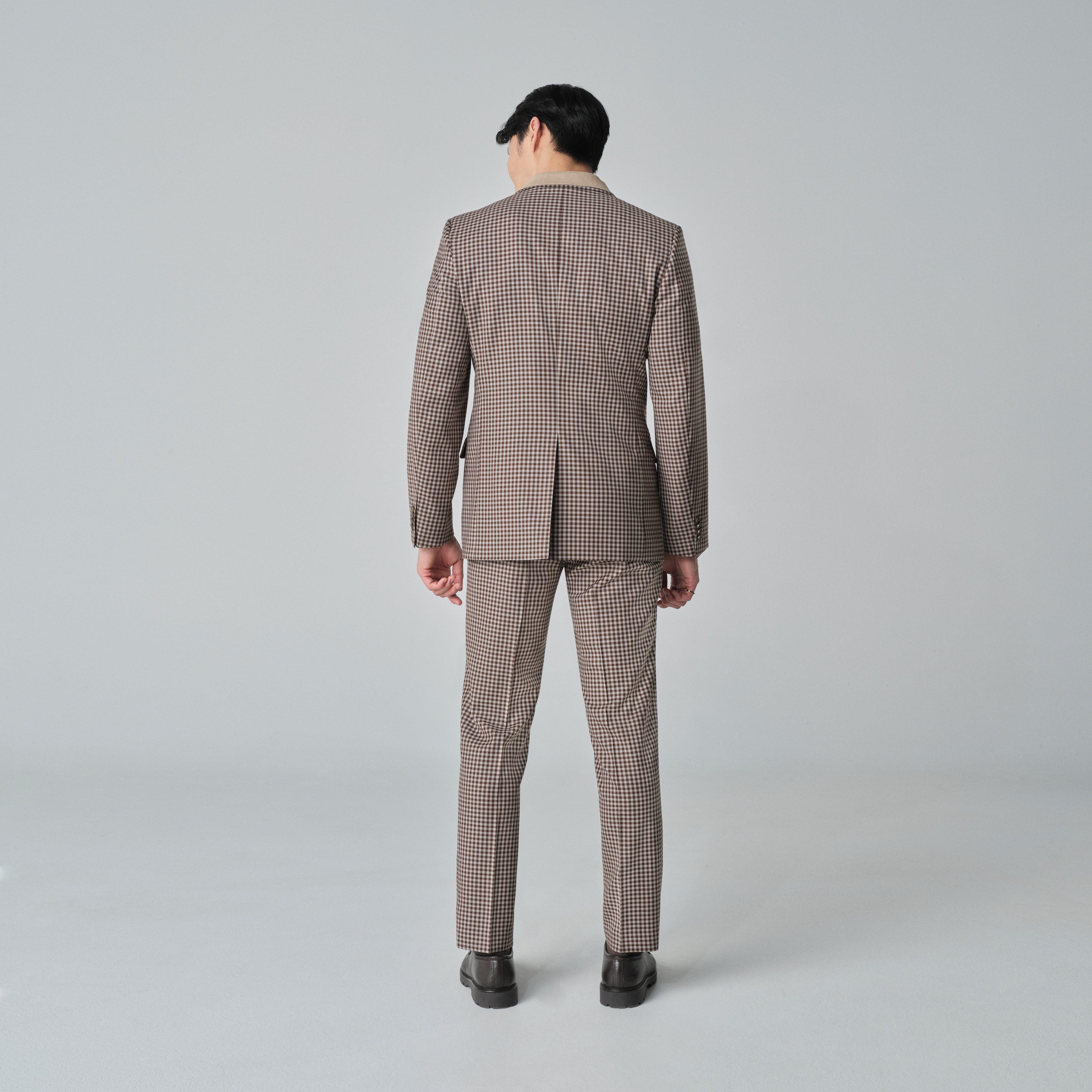 Product thumbnail 2 Brown suit - Quidhampton Checked Design from Spring / Summer Indochino Collection