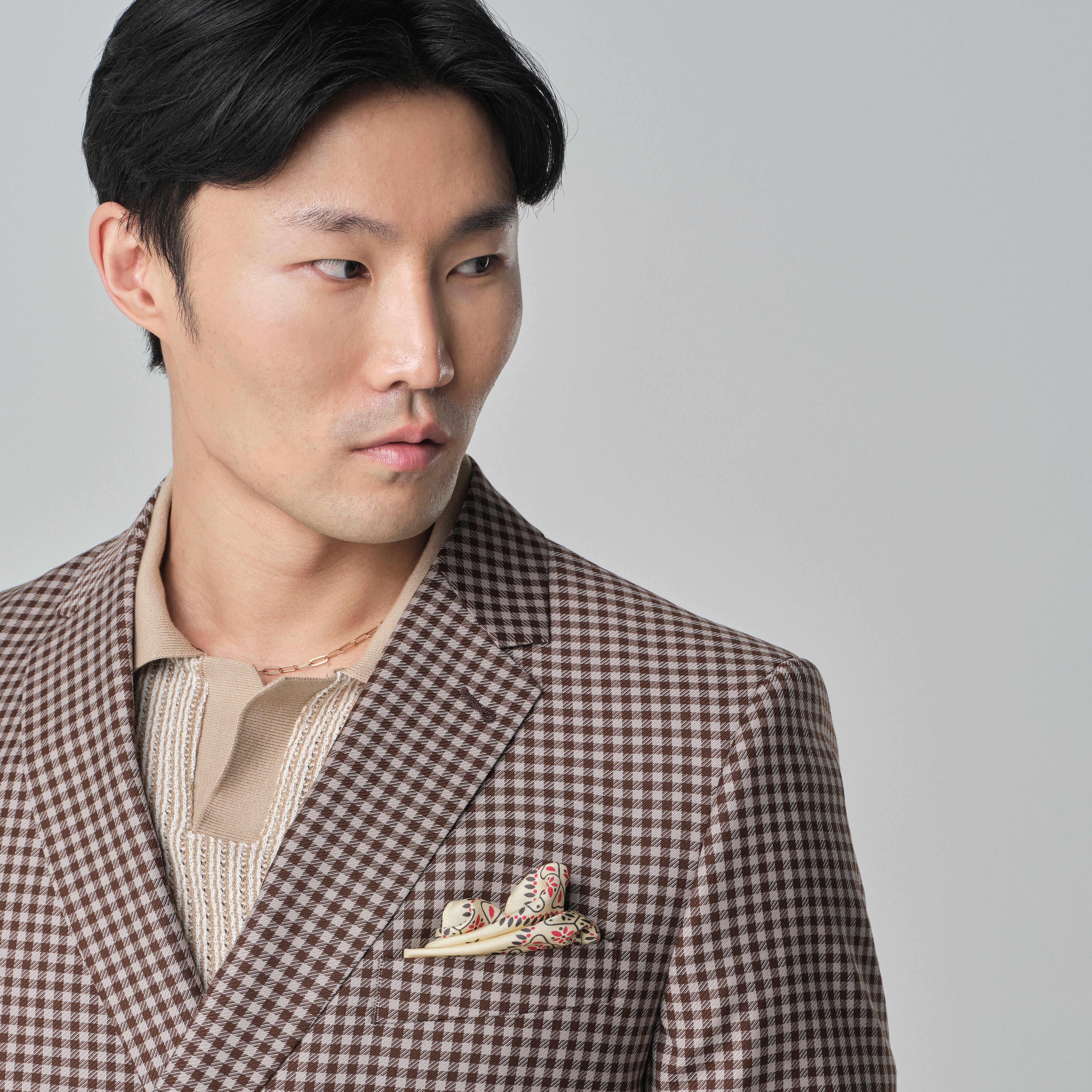 Product thumbnail 6 Brown suit - Quidhampton Checked Design from Spring / Summer Indochino Collection