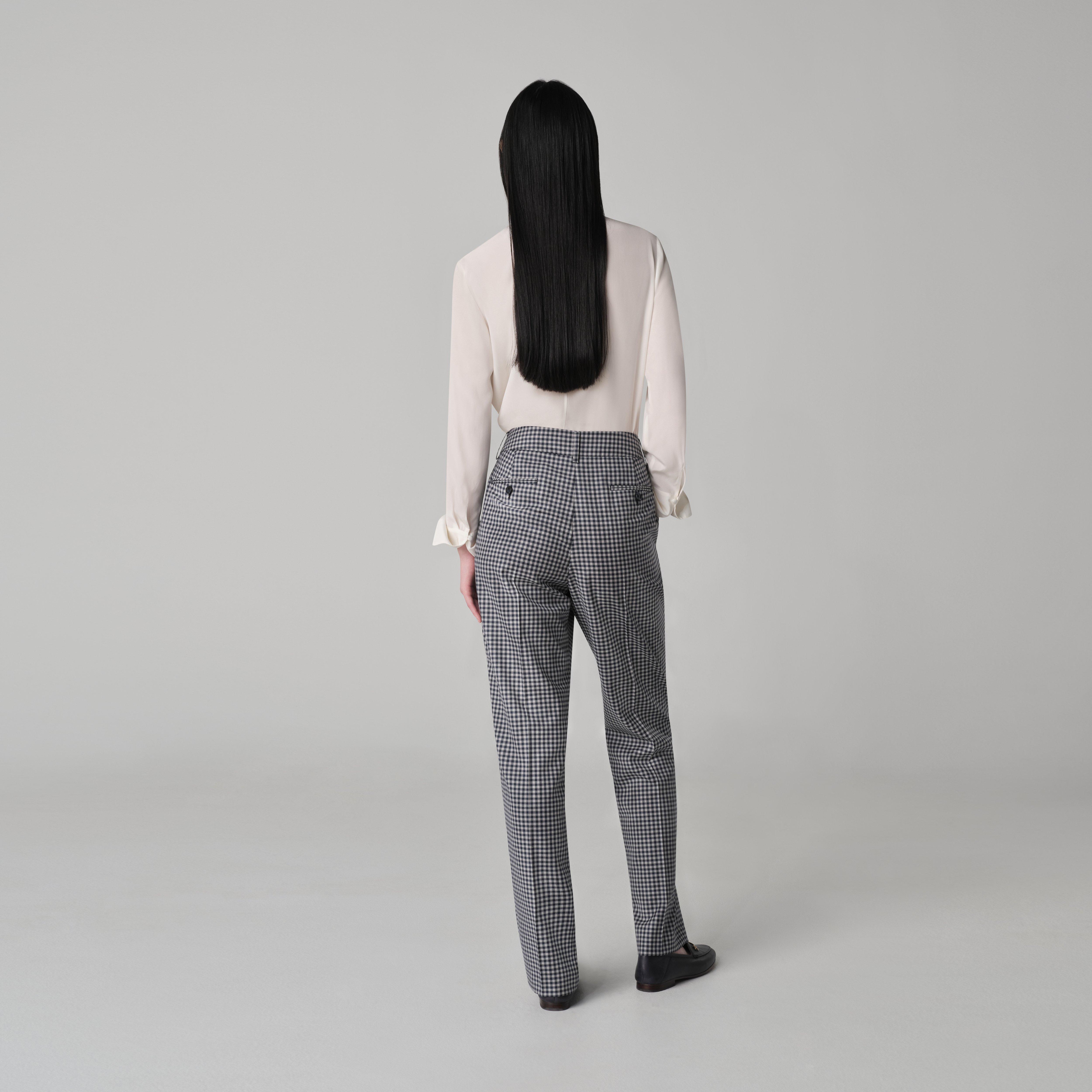 Product thumbnail 2 Navy pants women - Quidhampton Checked Design from Seasonal Indochino Collection