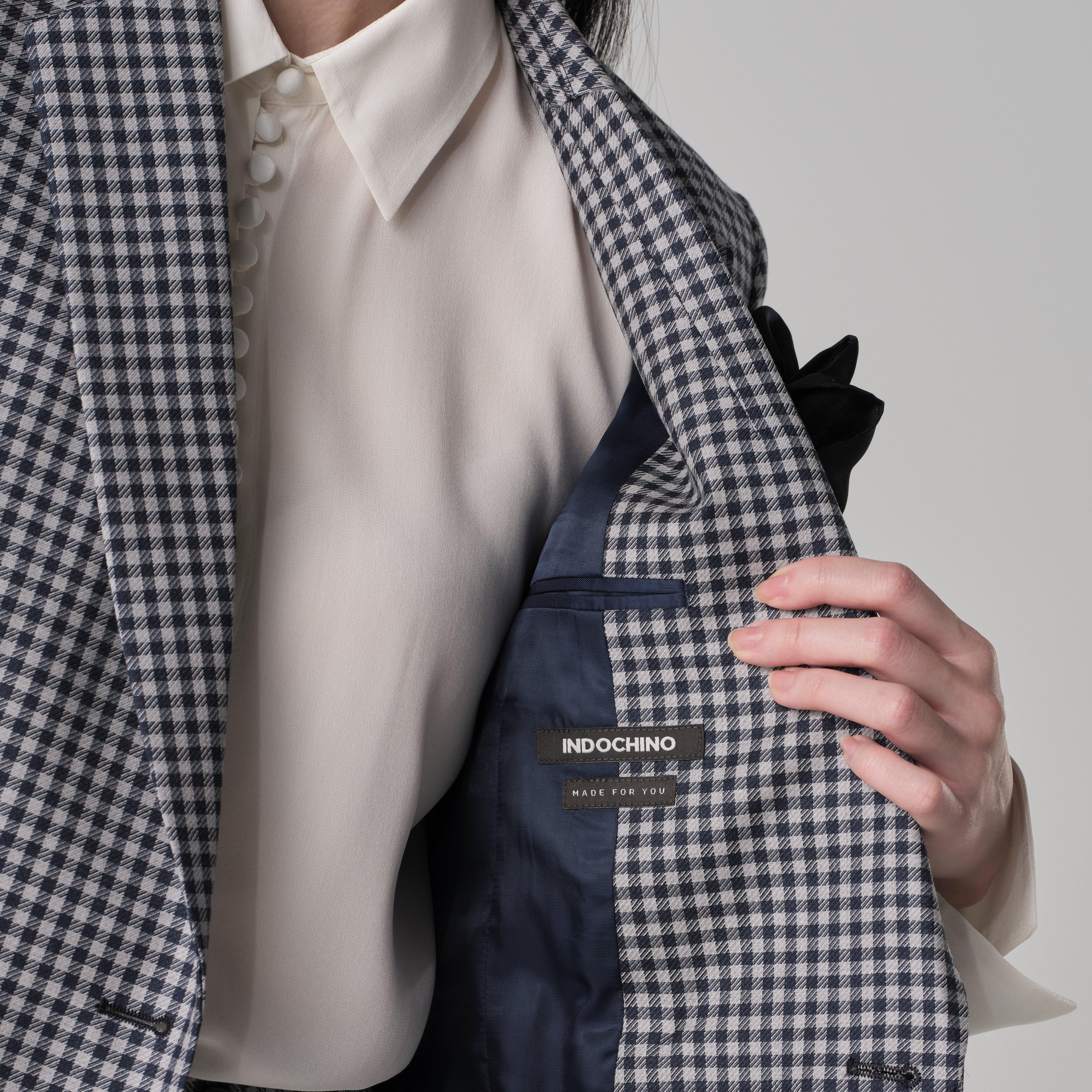 Product thumbnail 5 Navy suit women - Quidhampton Checked Design from Spring / Summer Indochino Collection