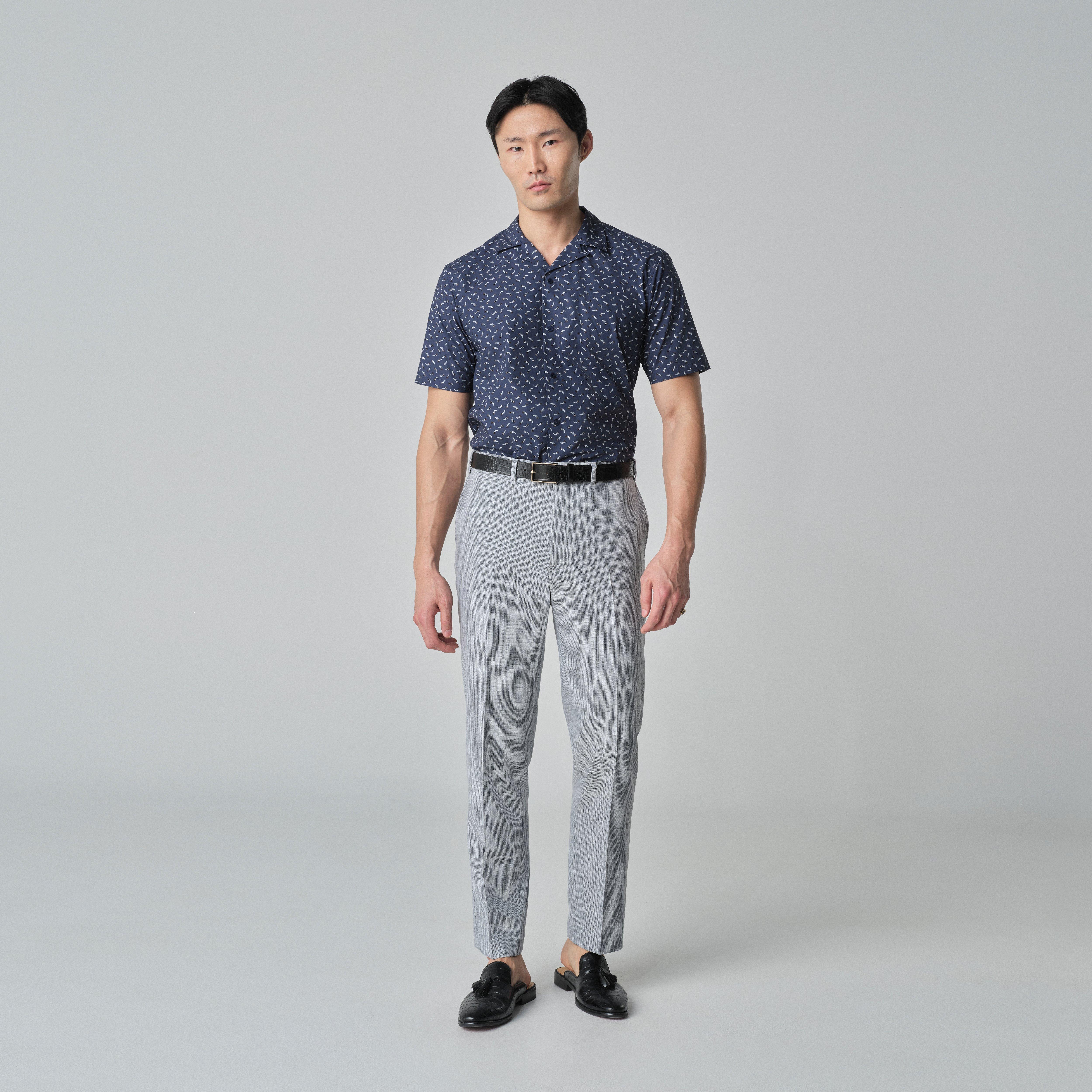 Blue pants - Quilton Solid Design from Seasonal Indochino Collection