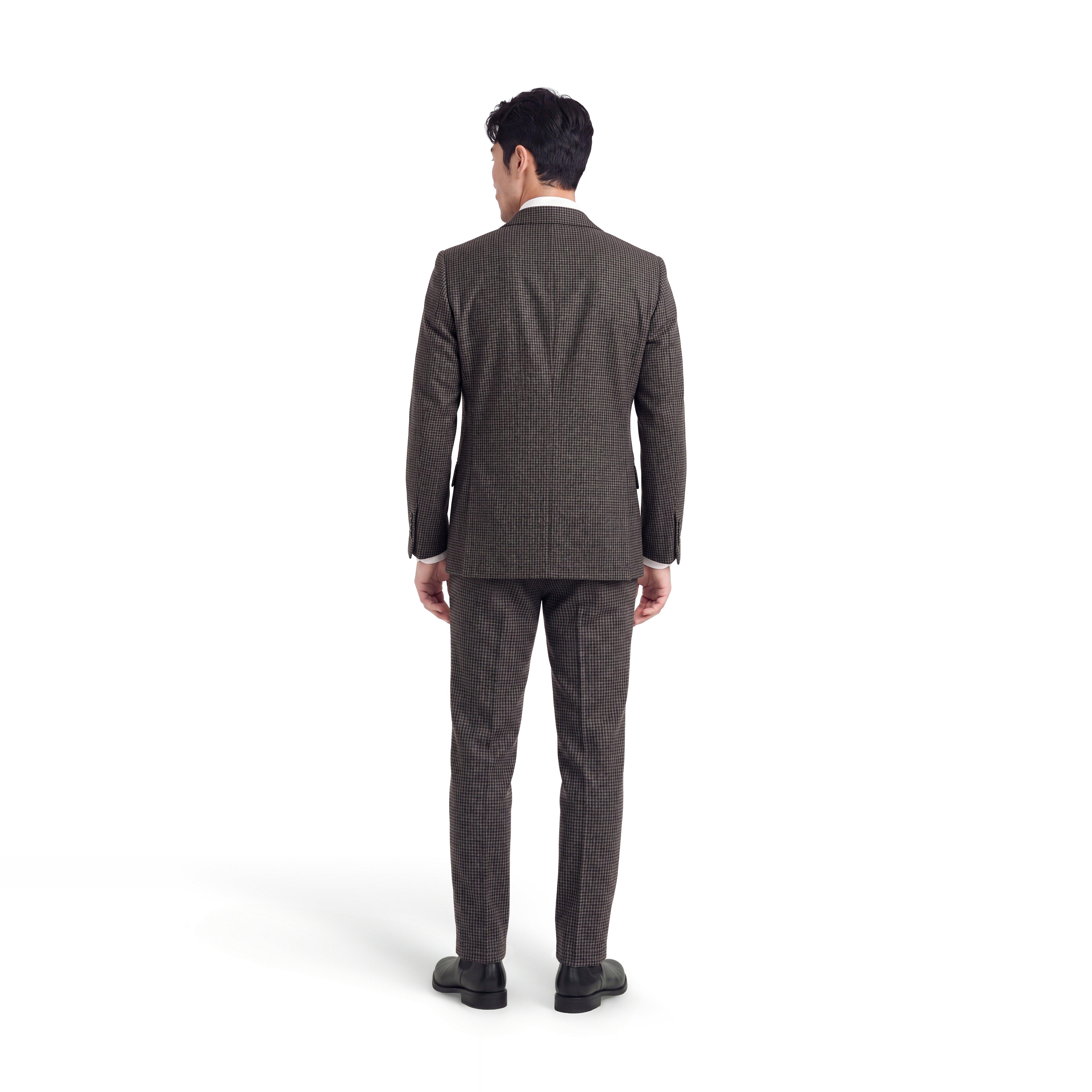Product thumbnail 2 Gray suit - Montaldo Houndstooth Design from Italian Indochino Collection