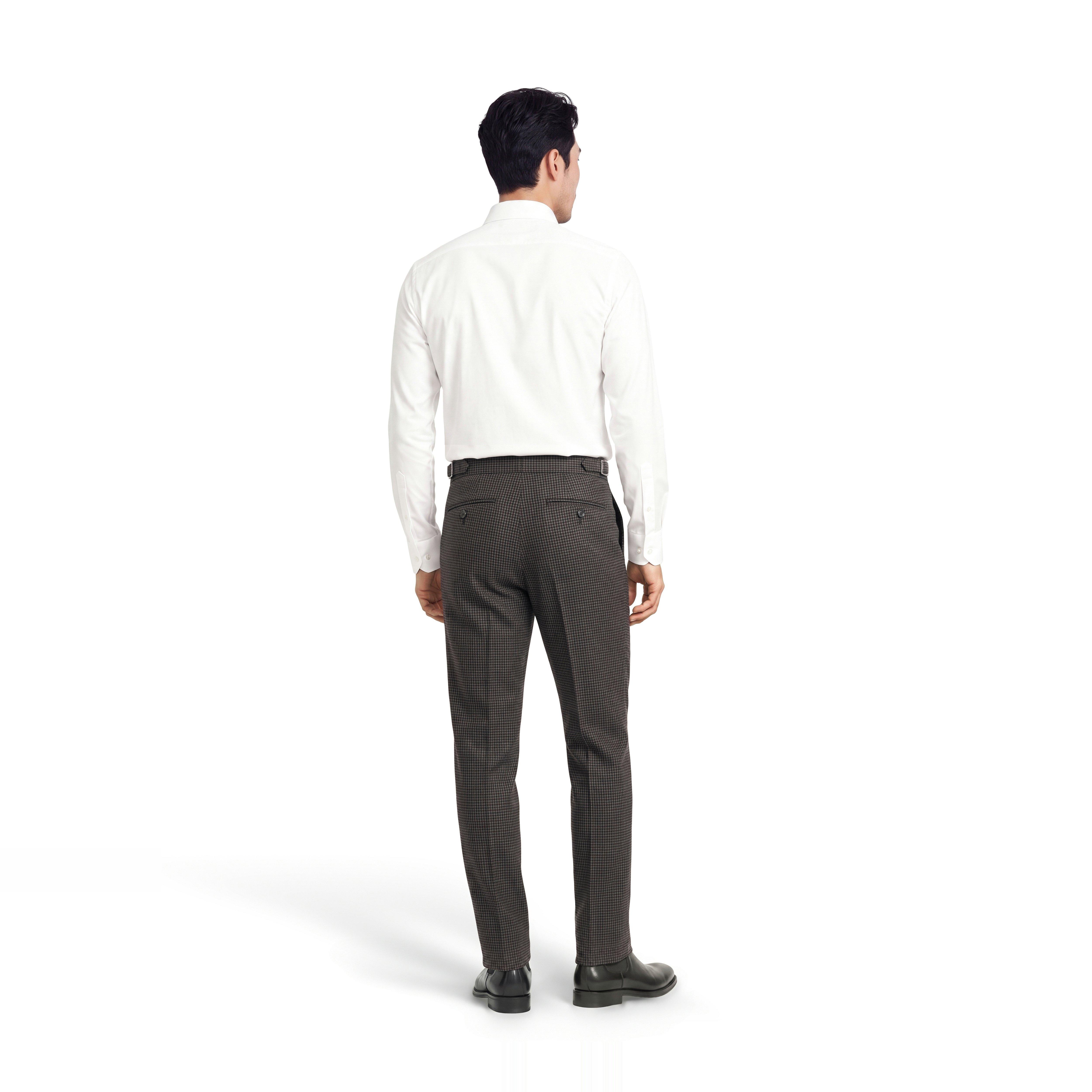Product thumbnail 2 Gray pants - Montaldo Houndstooth Design from Italian Indochino Collection