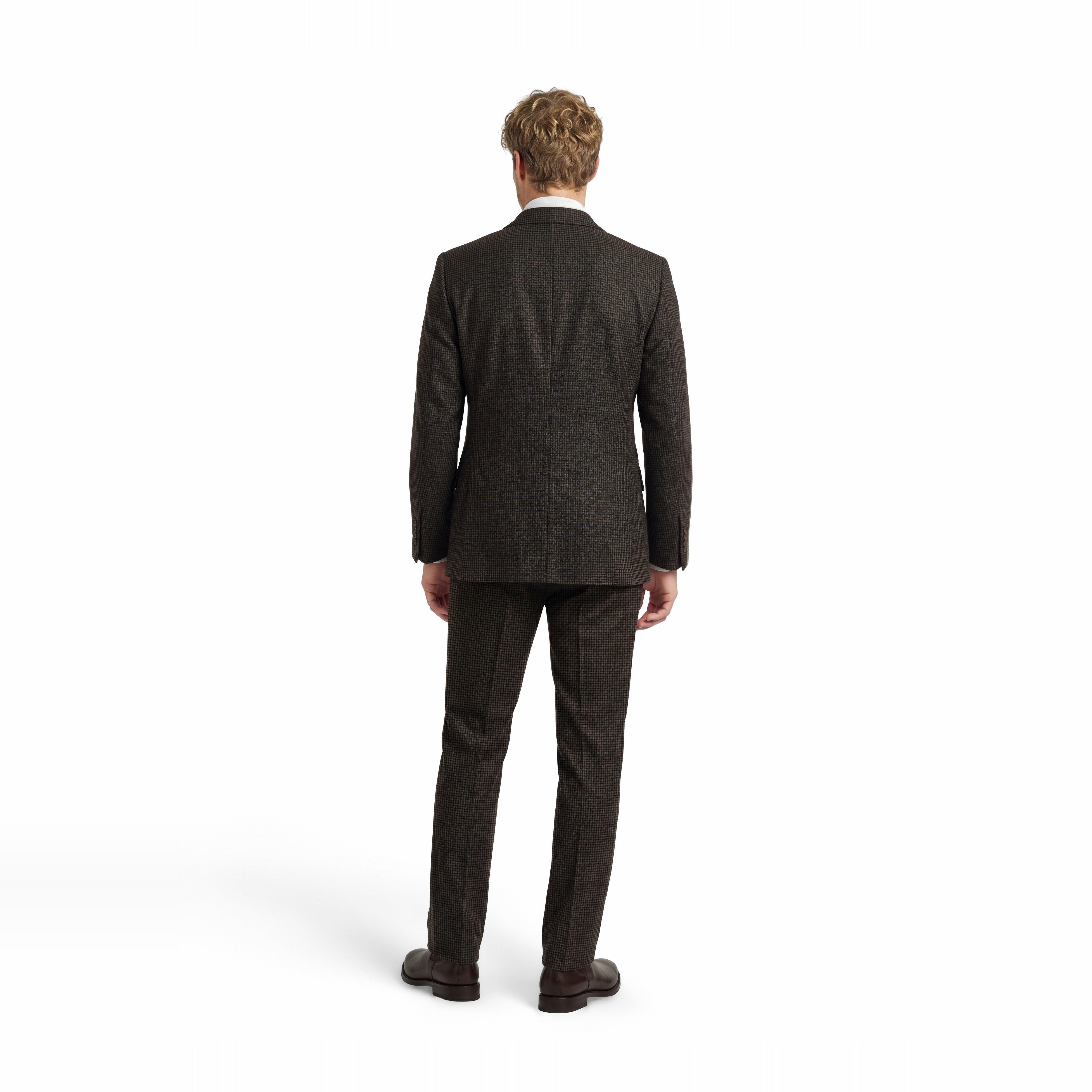 Product thumbnail 2 Brown suit - Montaldo Houndstooth Design from Italian Indochino Collection