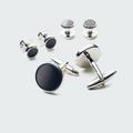Product thumbnail 1 Black and Silver cuff links - Solid Design from Premium Indochino Collection