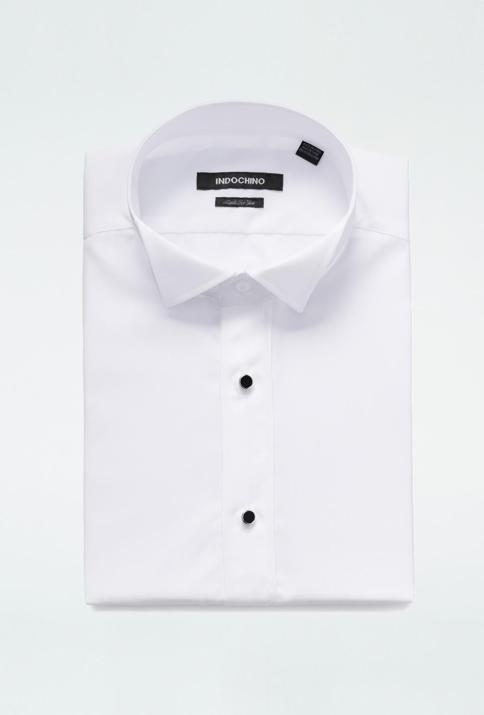 White shirt - Helston Solid Design from Tuxedo Indochino Collection