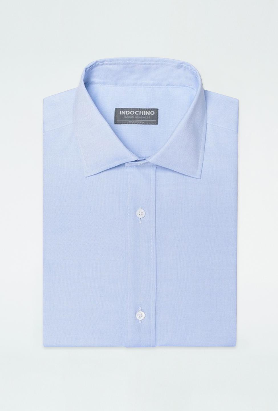 Blue shirt - Helmsley Solid Design from Premium Indochino Collection