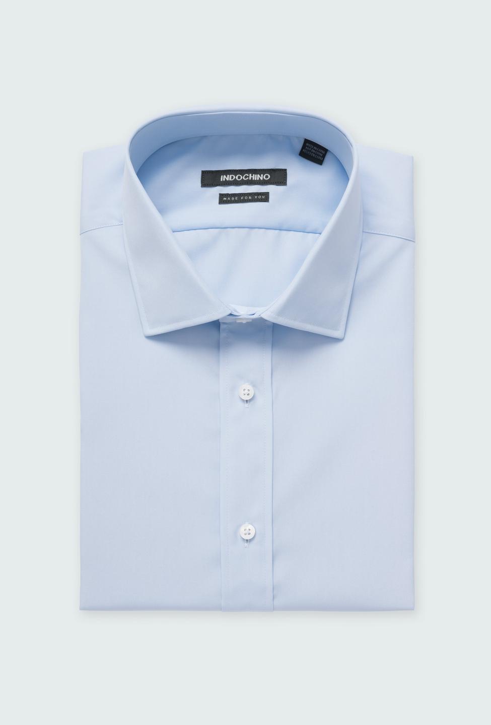 Blue shirt - Helston Solid Design from Premium Indochino Collection