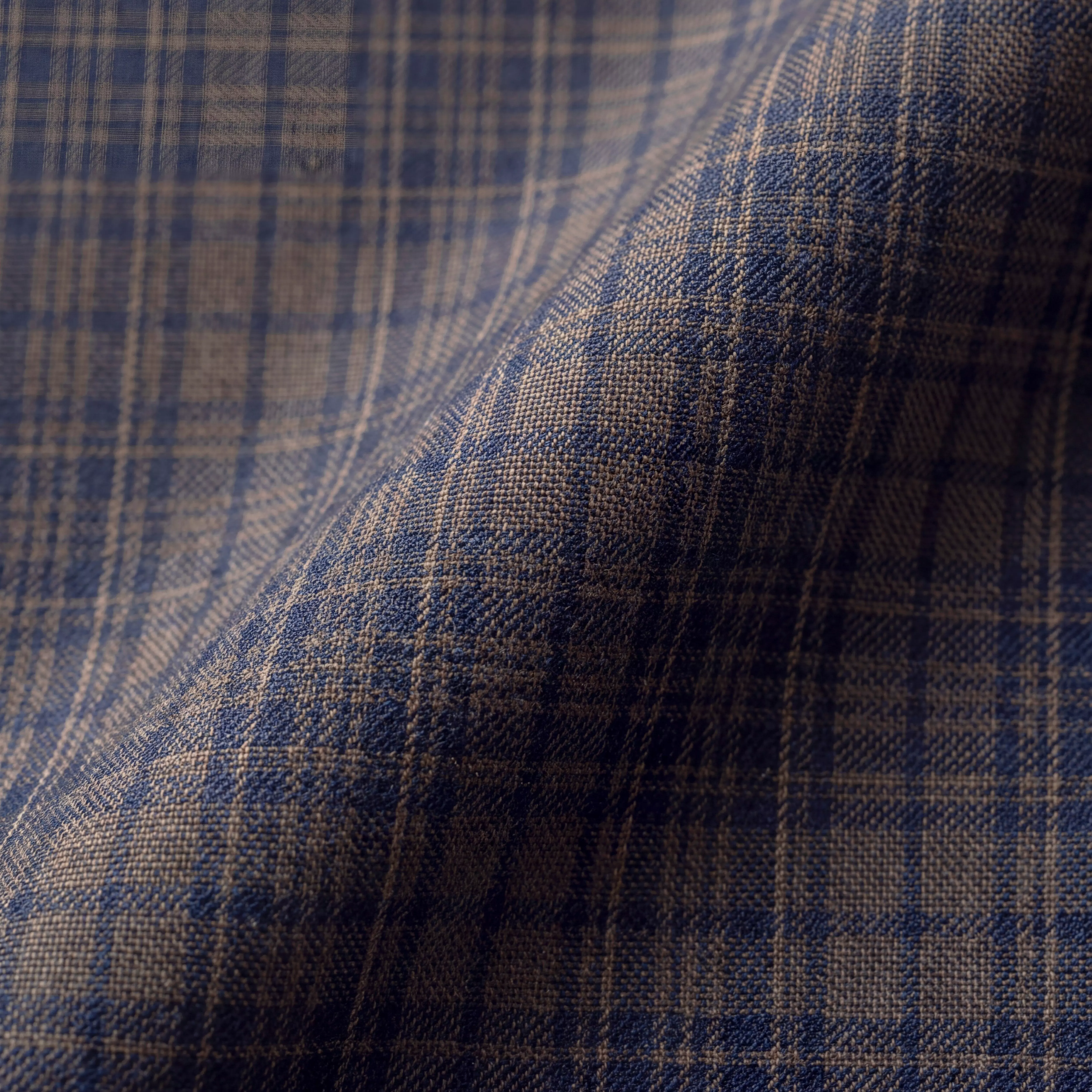 Men's Custom Pants - Paxton Glen Check Light Brown Pants | INDOCHINO