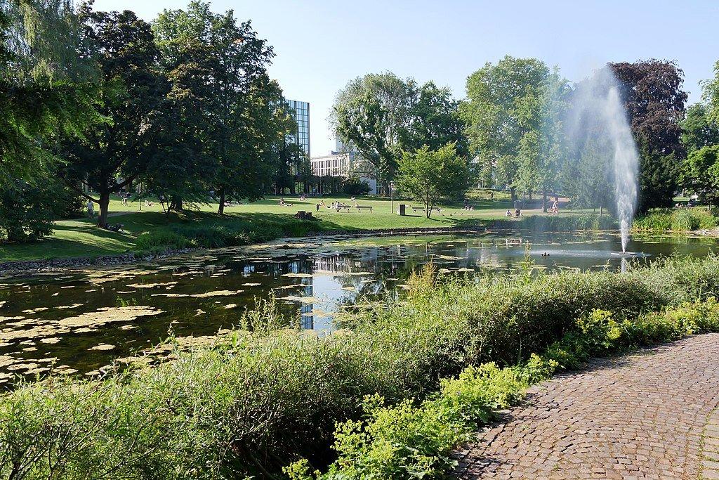 Stadtpark in Essen im Sommer