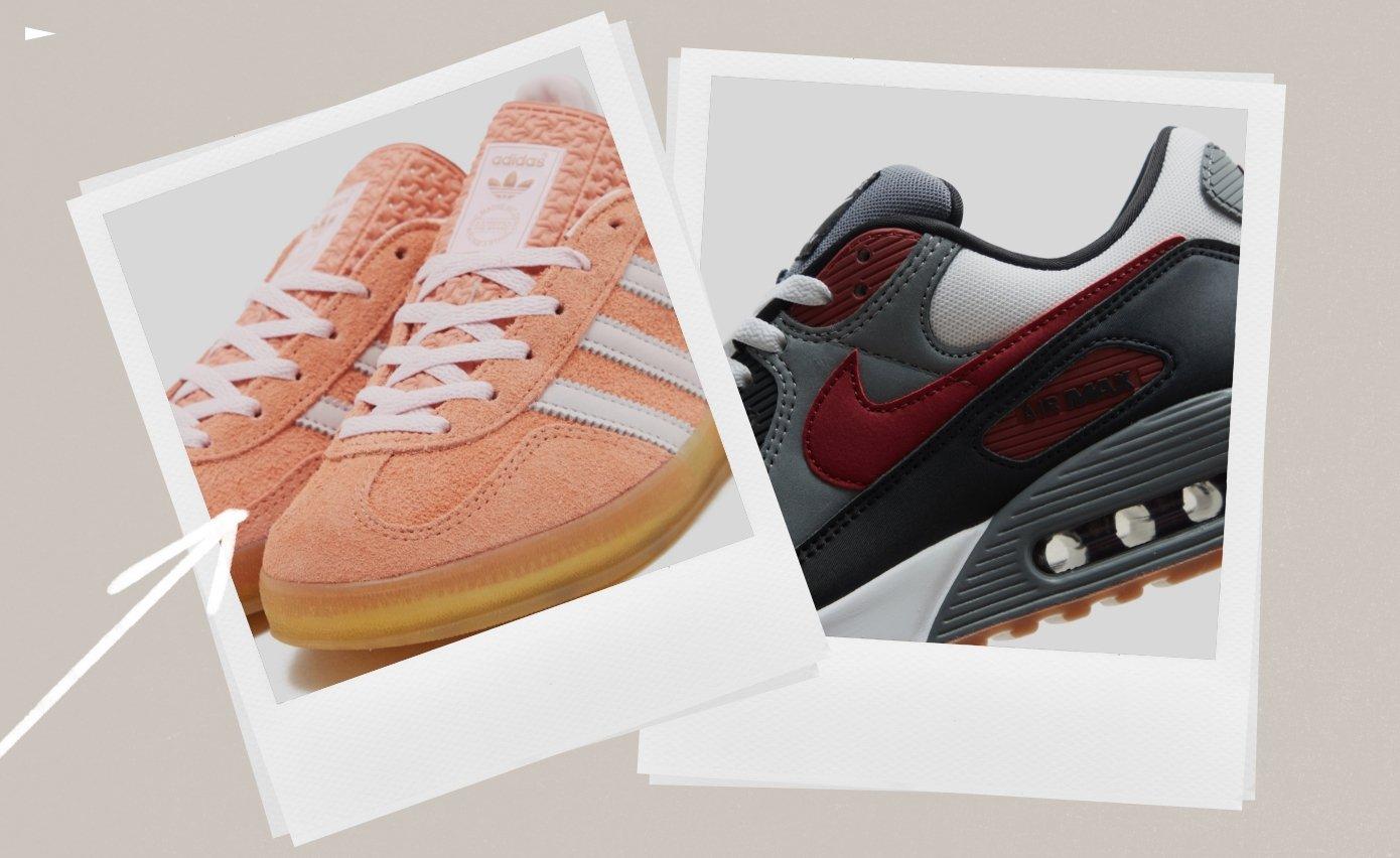adidas Gazelle Indoor para mujer y Nike Air Max 90 Zapatillas