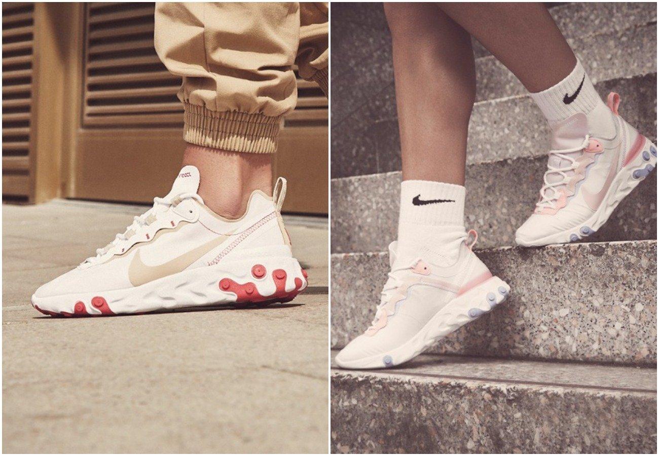 React element cheap femminili bianche