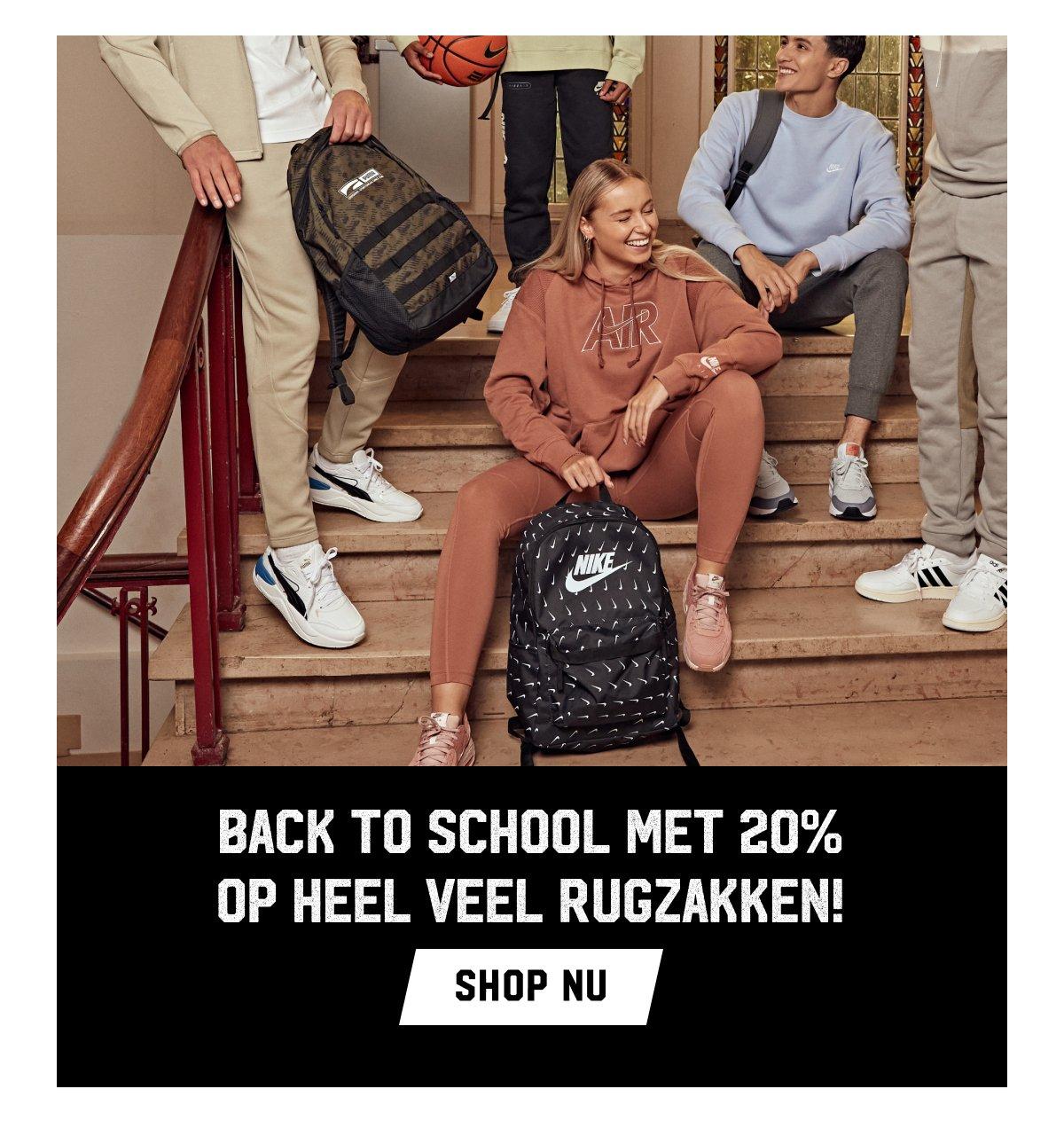 Back To School met 20% op heel veel rugzakken!