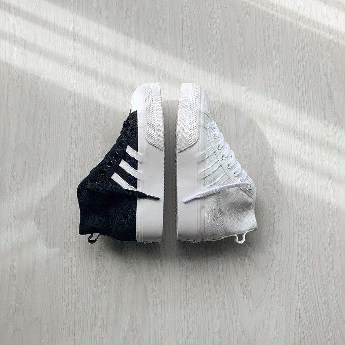 adidas Nizza Platform Mid brancas